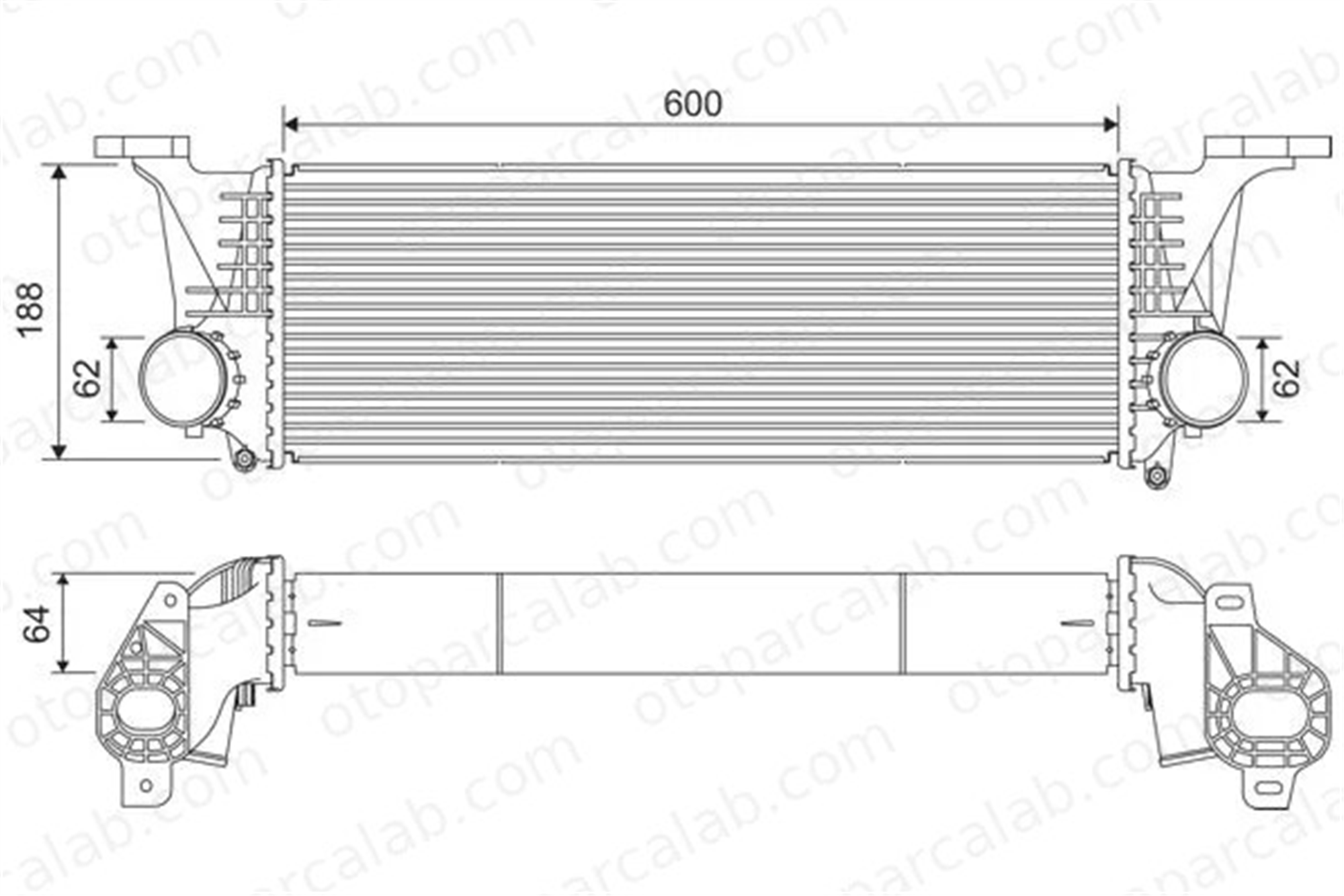 VALEO 818315 Turbo Radyatörü IVECO DAILY VI Panelvan/Van DAILY VI Platform şasi 5802036825 5801526777