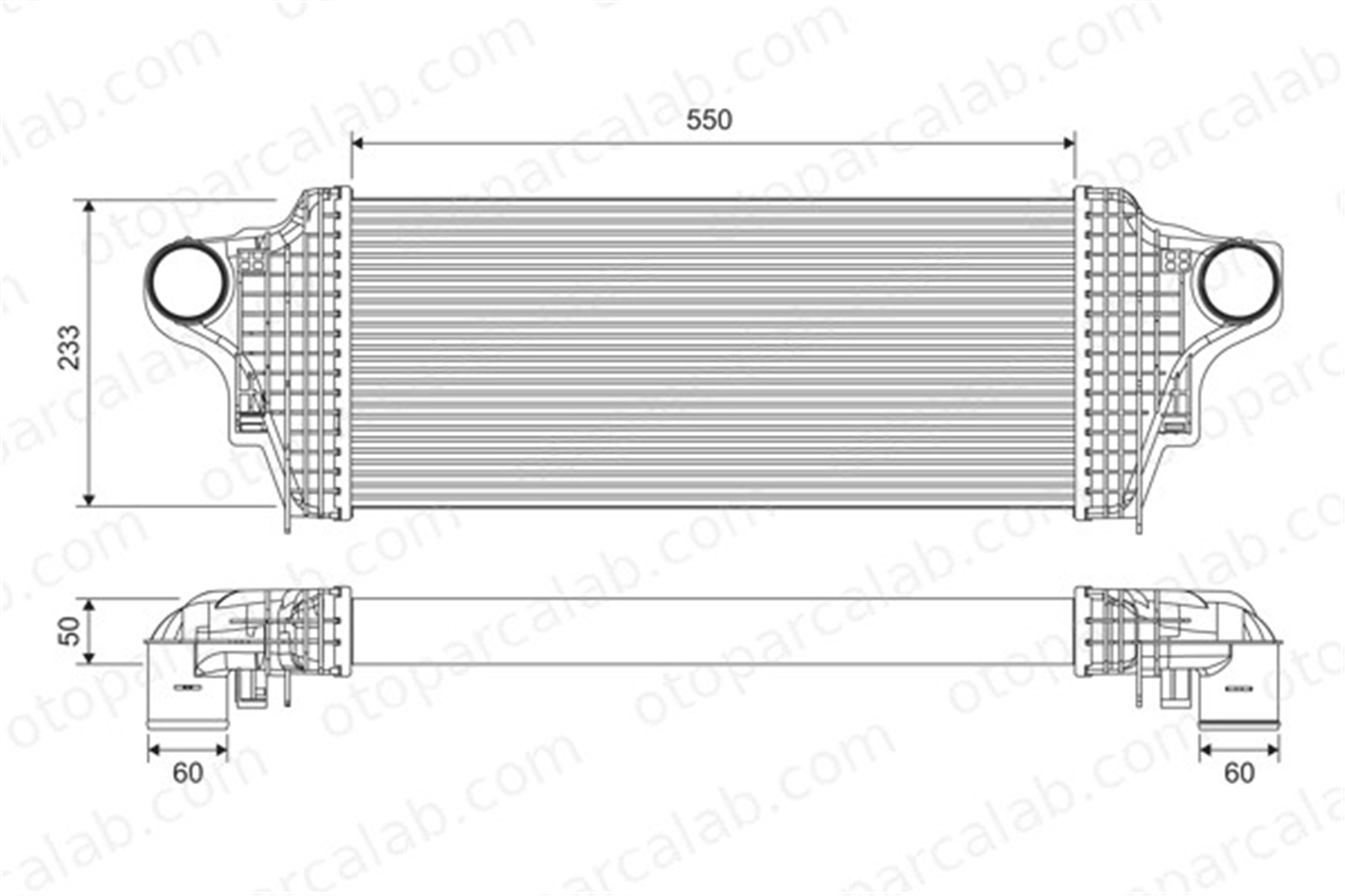 VALEO 818320 Turbo Radyatörü MERCEDES-BENZ M-SERISI R-SERISI 1645001900 2515000000