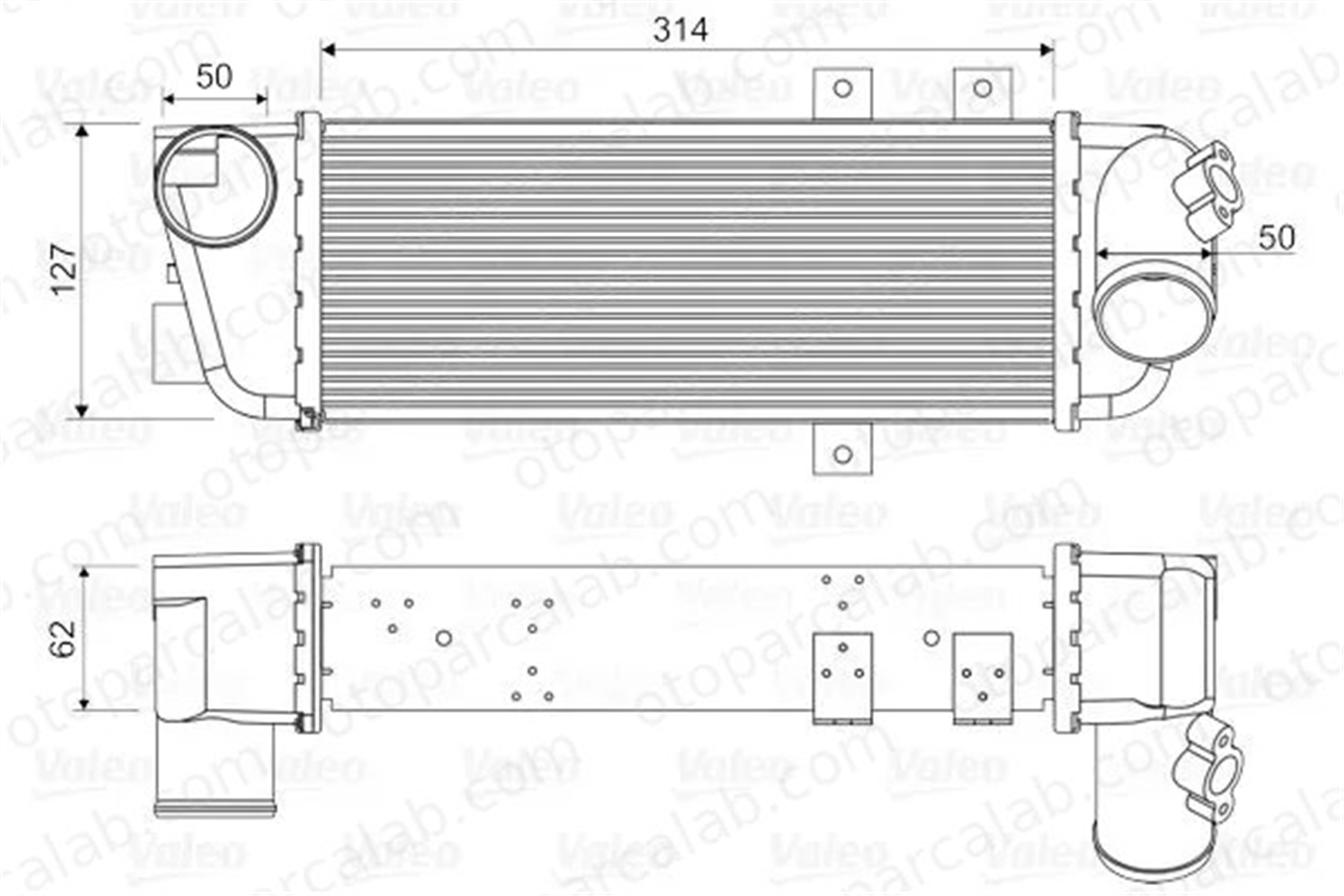 VALEO 818333 Turbo Radyatörü HYUNDAI i30 Station wagon KIA CEE'D Hatchback 282702A611 2826227060