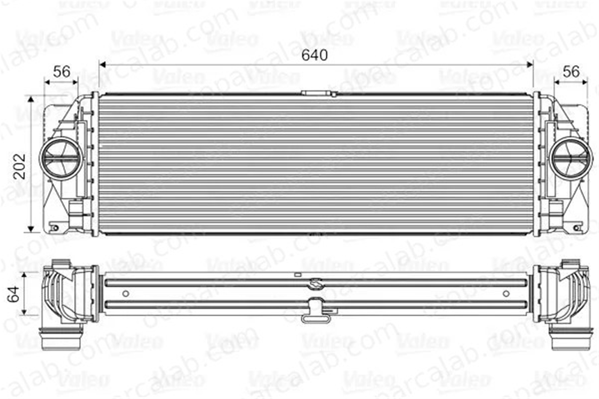 VALEO 818341 Turbo Radyatörü MERCEDES-BENZ SPRINTER 3,5-t Panelvan/Van SPRINTER 3,5-t Platform şasi 2E0145804A A9065010201