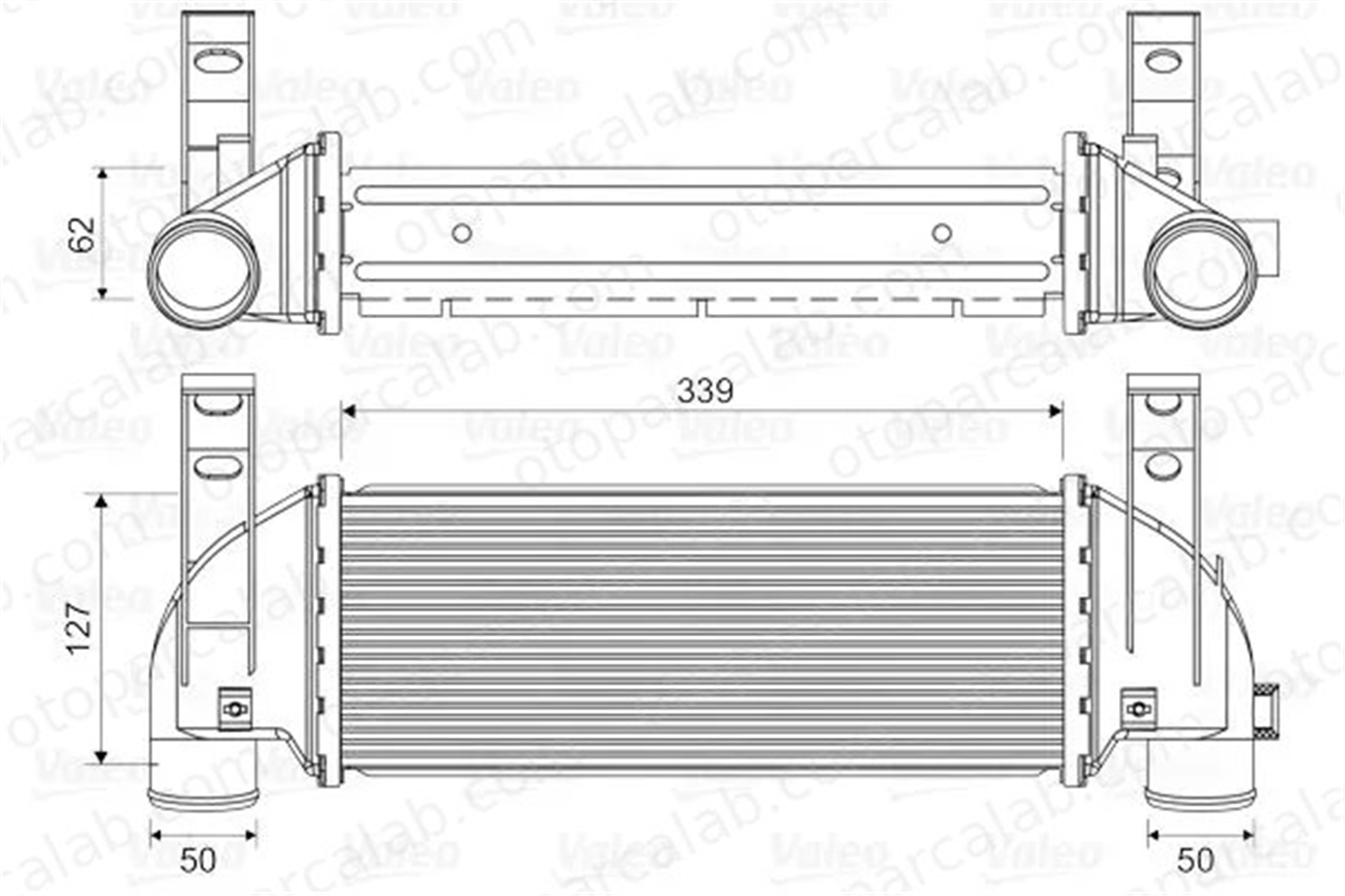 VALEO 818353 Turbo Radyatörü FORD TOURNEO CONNECT TRANSIT CONNECT 2T1Q9L440AC 2T1Q9L440AB
