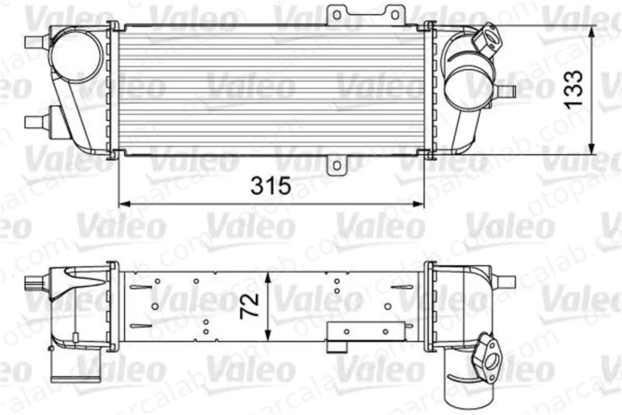 VALEO 818361 Turbo Radyatörü HYUNDAI i30 i30 Station wagon 282712A600