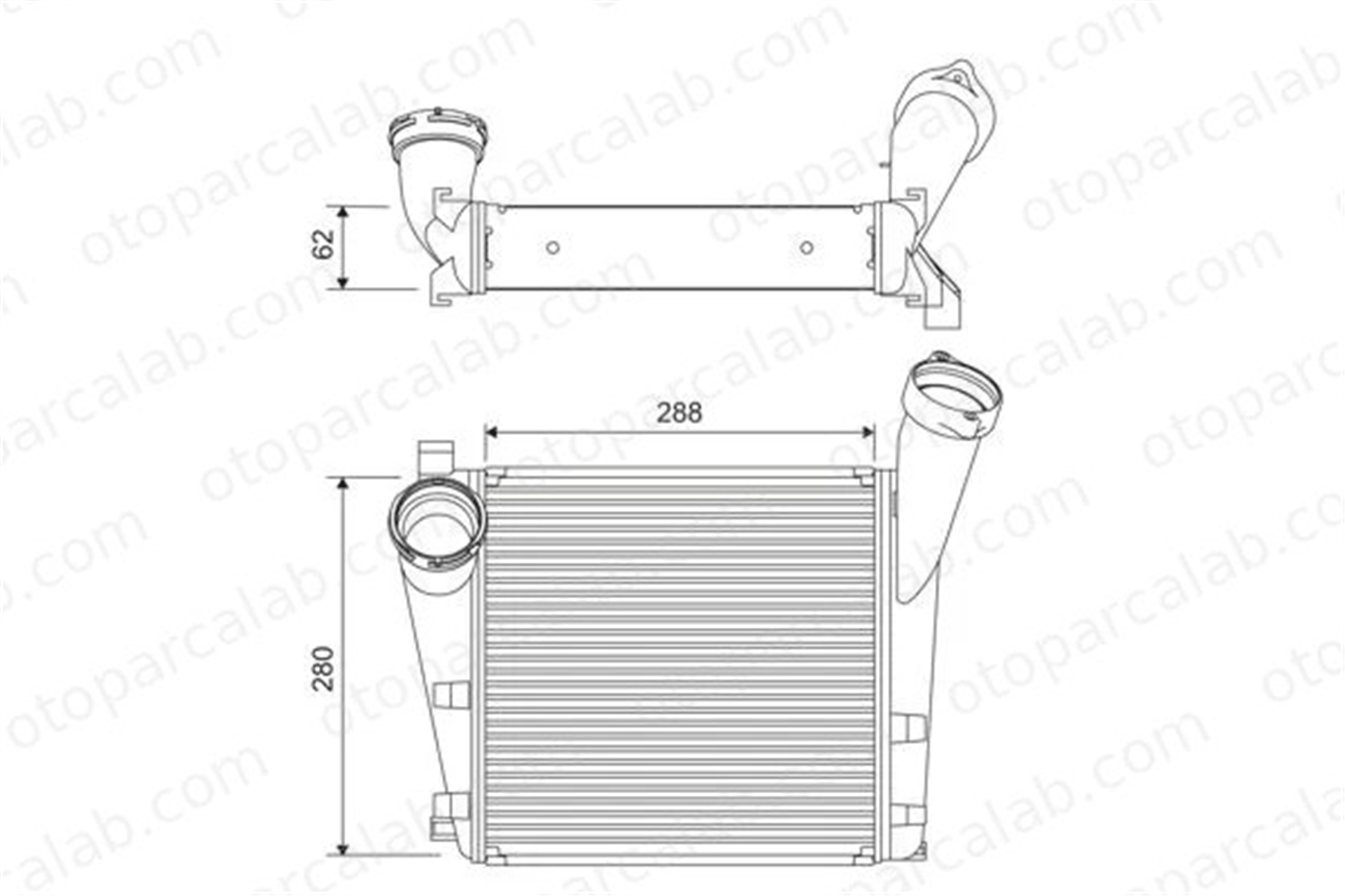 VALEO 818394 Turbo Radyatörü PORSCHE CAYENNE 7L5145804B 7L5145804C