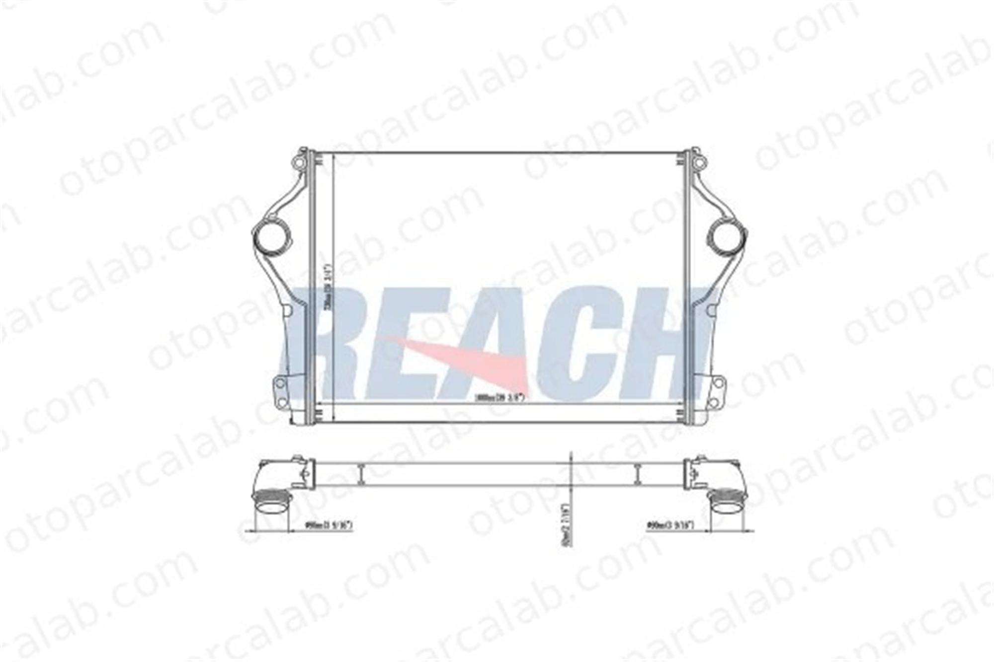 VALEO 818528 Turbo Radyatörü SCANIA R II P II 818528 2433149