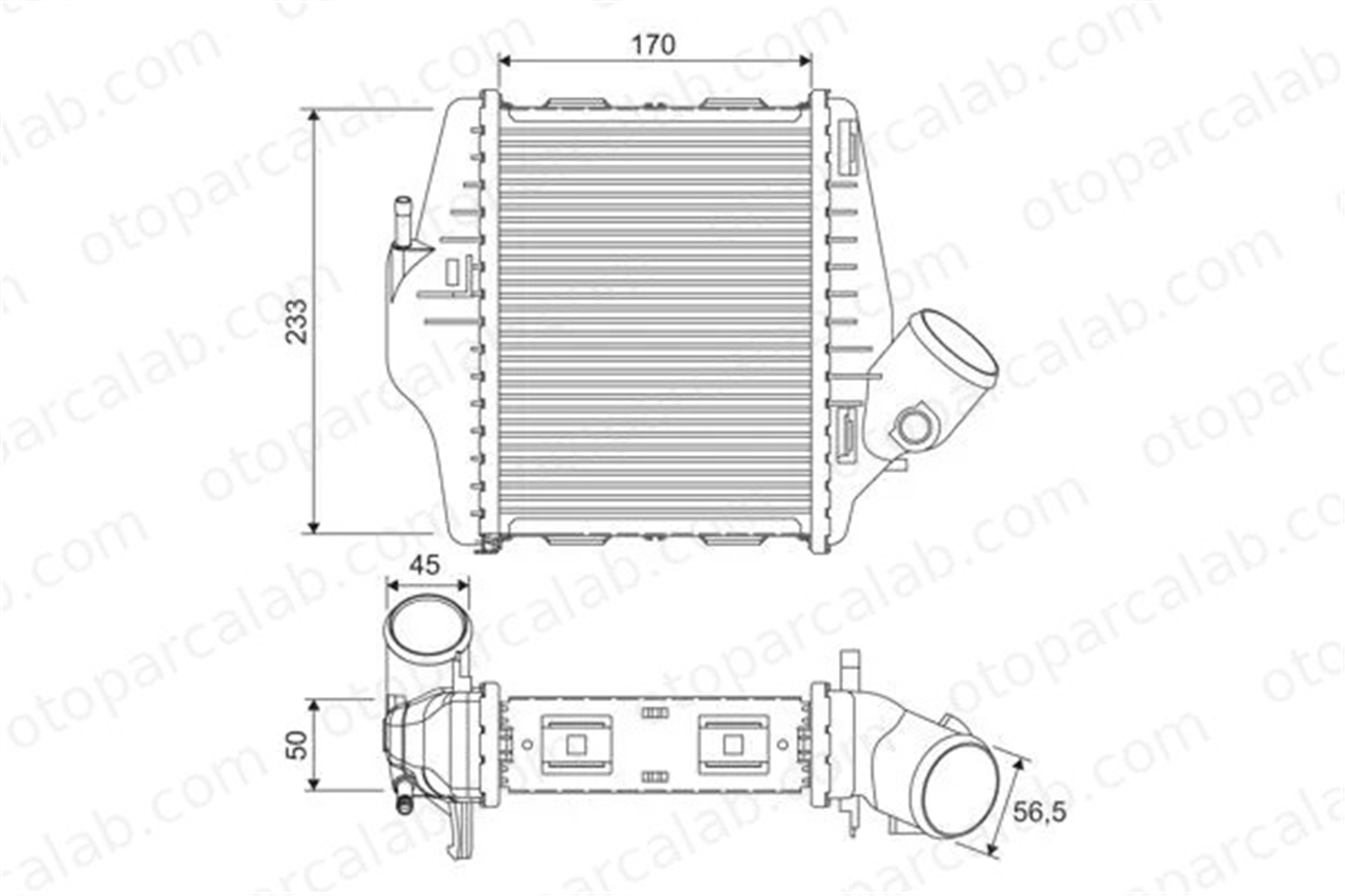 VALEO 818543 Turbo Radyatörü SMART FORTWO Cabrio FORTWO Coupe 4515010201 4515010401