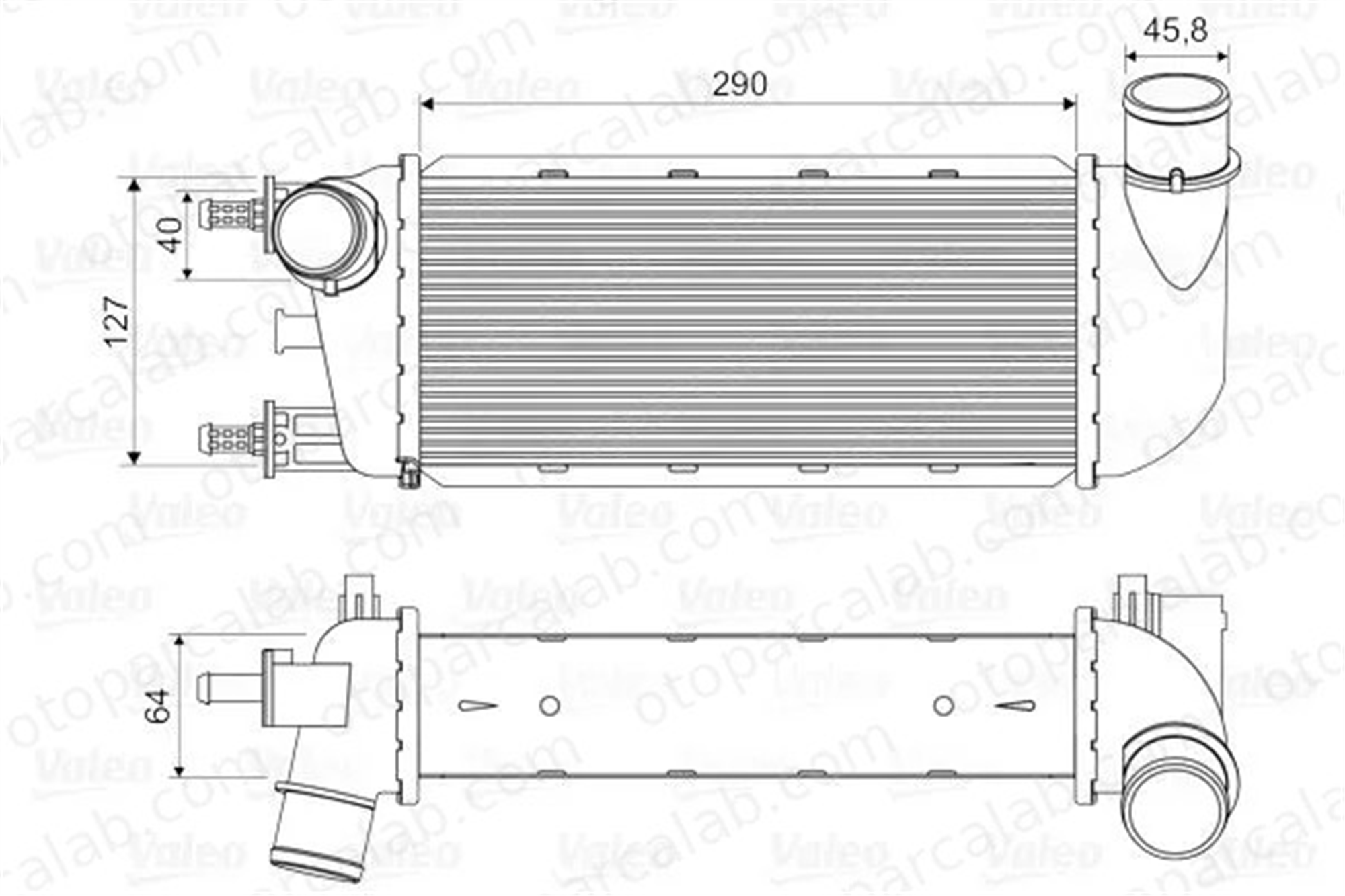 VALEO 818582 Turbo Radyatörü FIAT 500 500 C 51787495 1560794