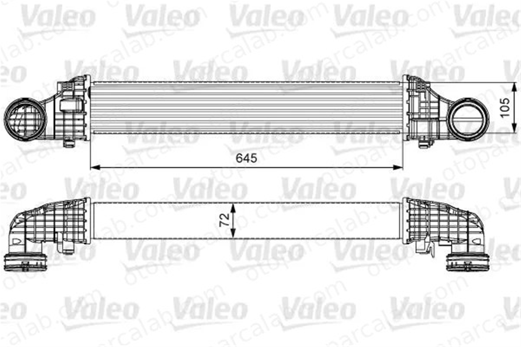 VALEO 818606 Turbo Radyatörü MERCEDES-BENZ E-SERISI T-Model E-SERISI A2115002602 2115002602