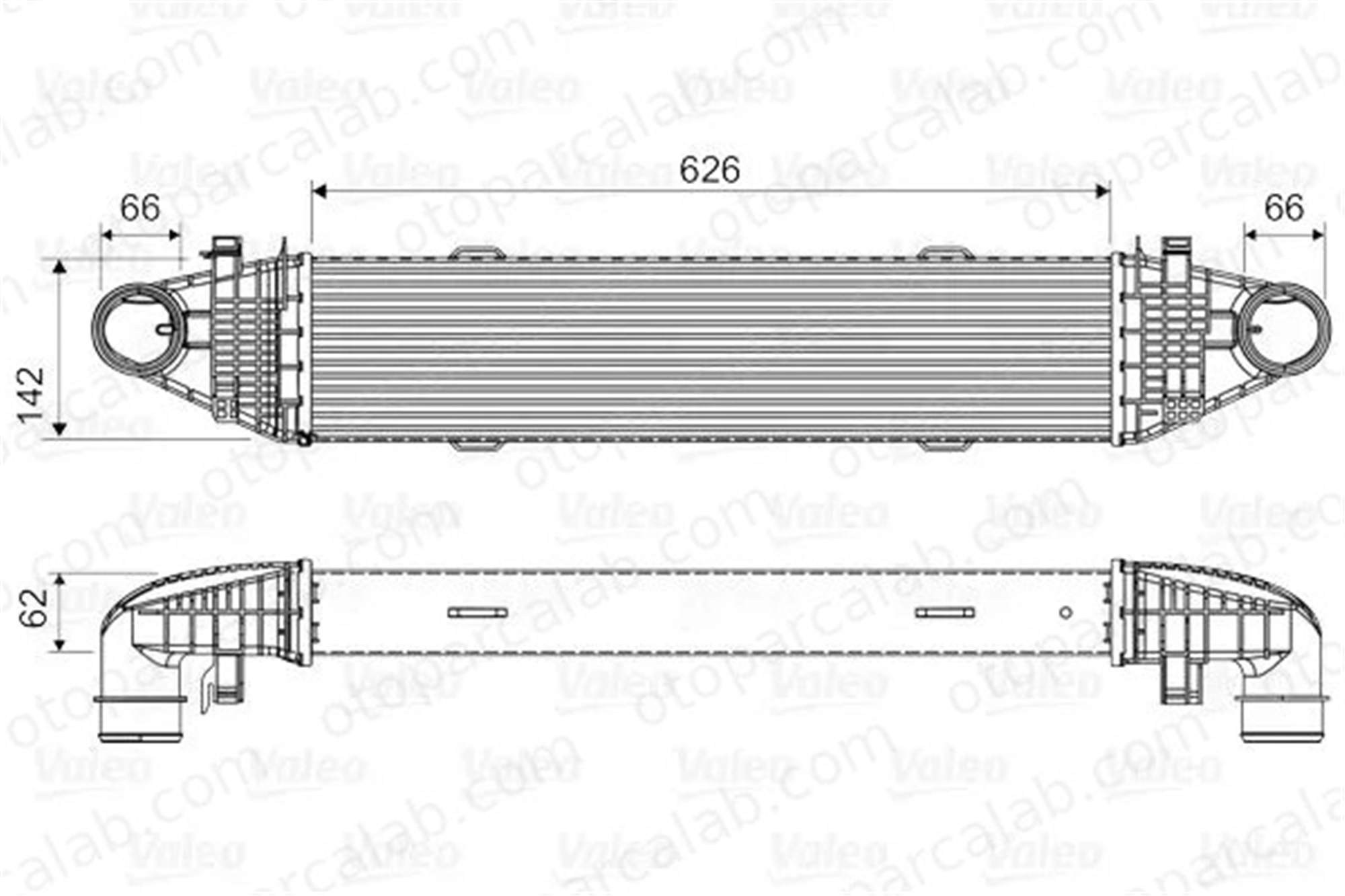 VALEO 818617 Turbo Radyatörü MERCEDES-BENZ C-SERISI C-SERISI T-Model A2045000300 2045000300