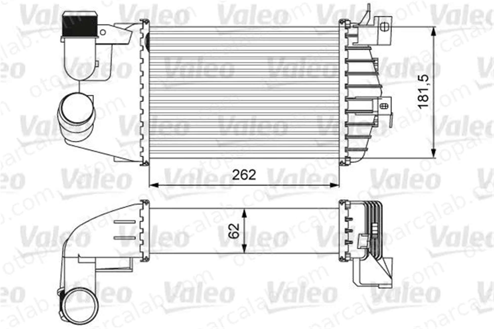 VALEO 818627 Turbo Radyatörü OPEL ZAFIRA / ZAFIRA FAMILY B ASTRA H 6302083 13240831