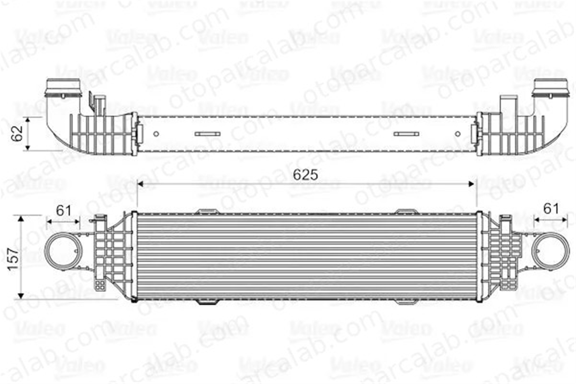 VALEO 818631 Turbo Radyatörü MERCEDES-BENZ E-SERISI E-SERISI T-Model A2045000200 2045000200