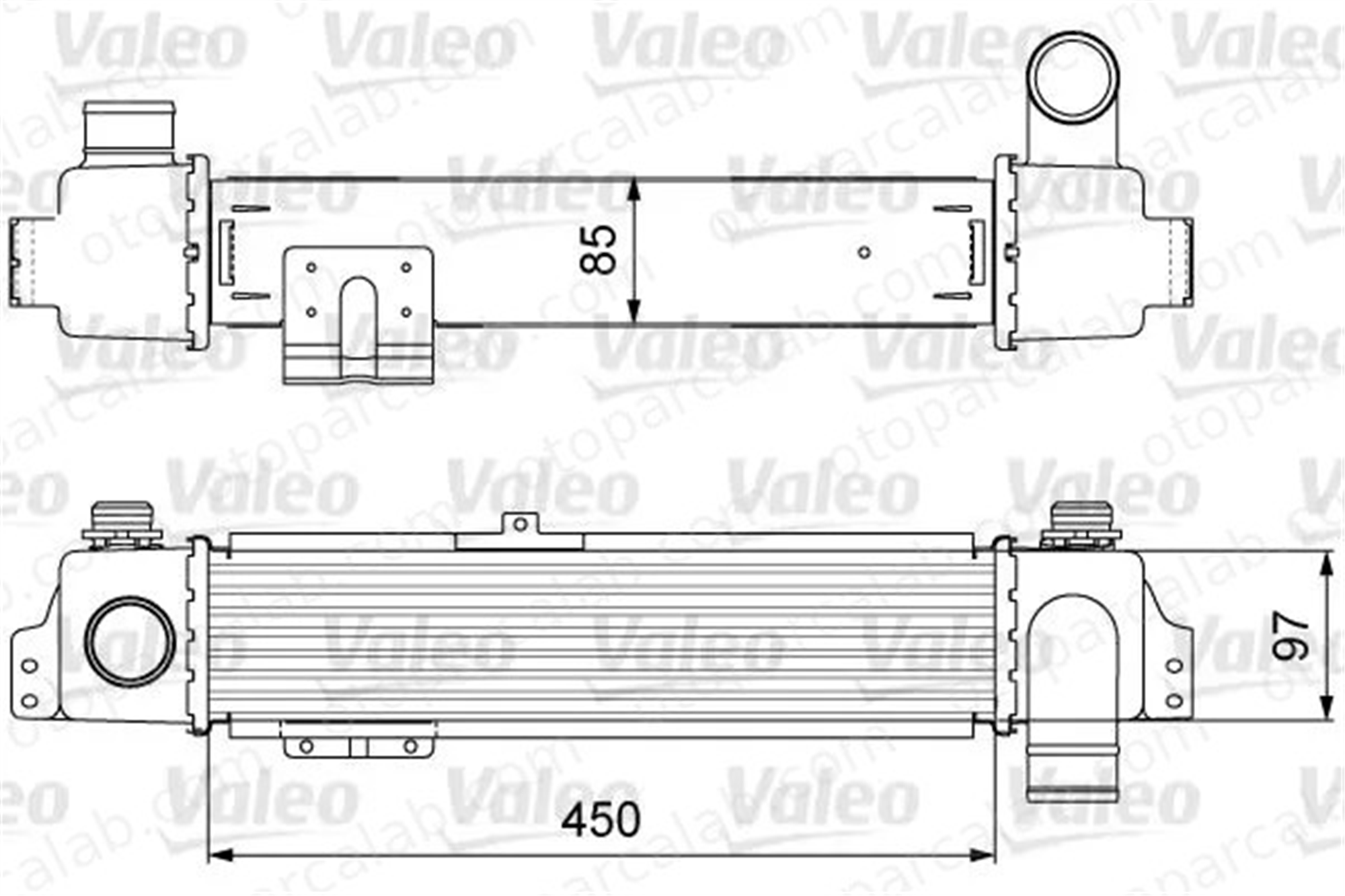 VALEO 818634 Turbo Radyatörü VW TRANSPORTER T5 Minibüs/Otobüs TRANSPORTER T5 Panelvan/Van 281904A101