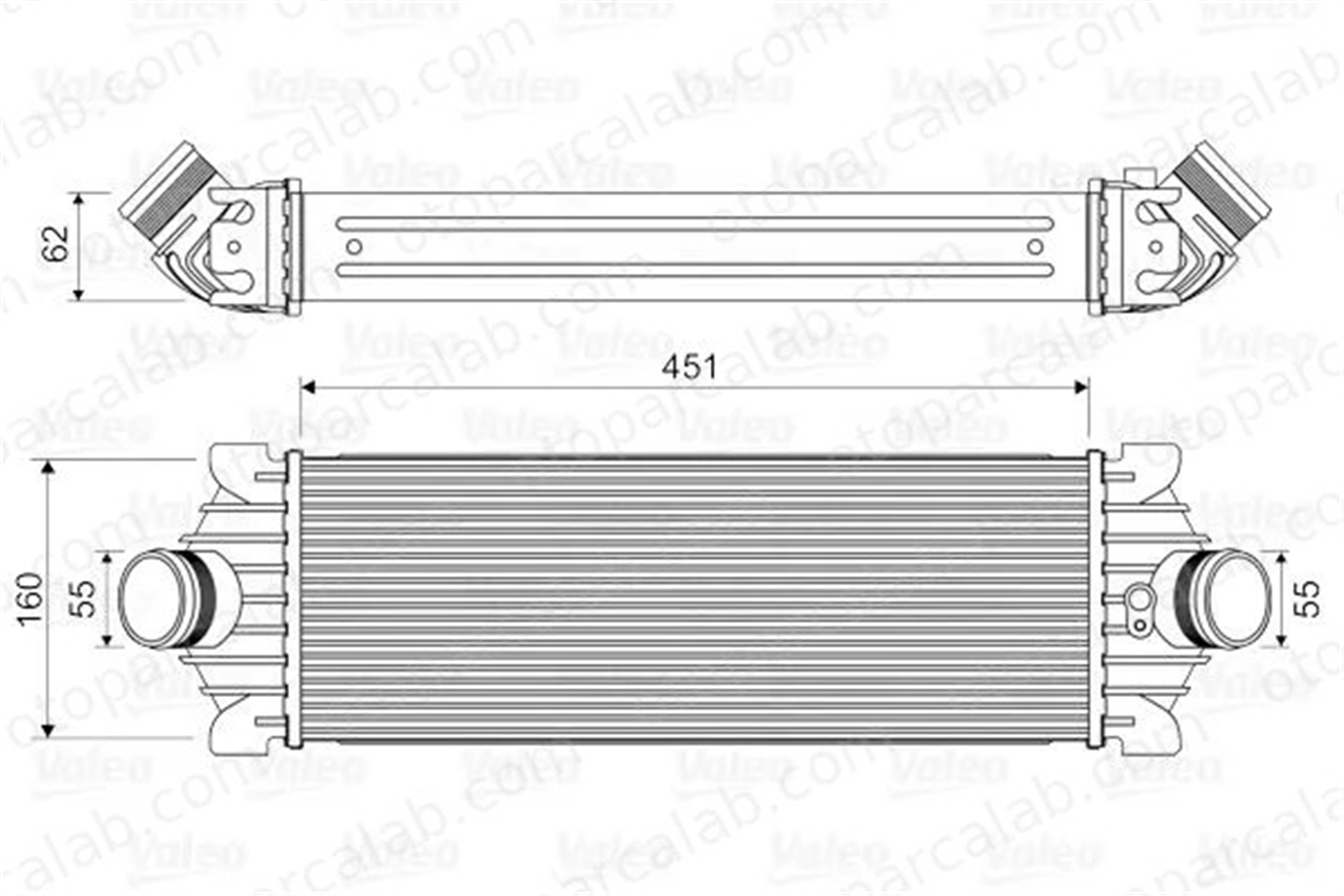 VALEO 818644 Turbo Radyatörü FORD TRANSIT V363 Panelvan/Van TRANSIT V363 Platform şasi CC119L440BF 1748579
