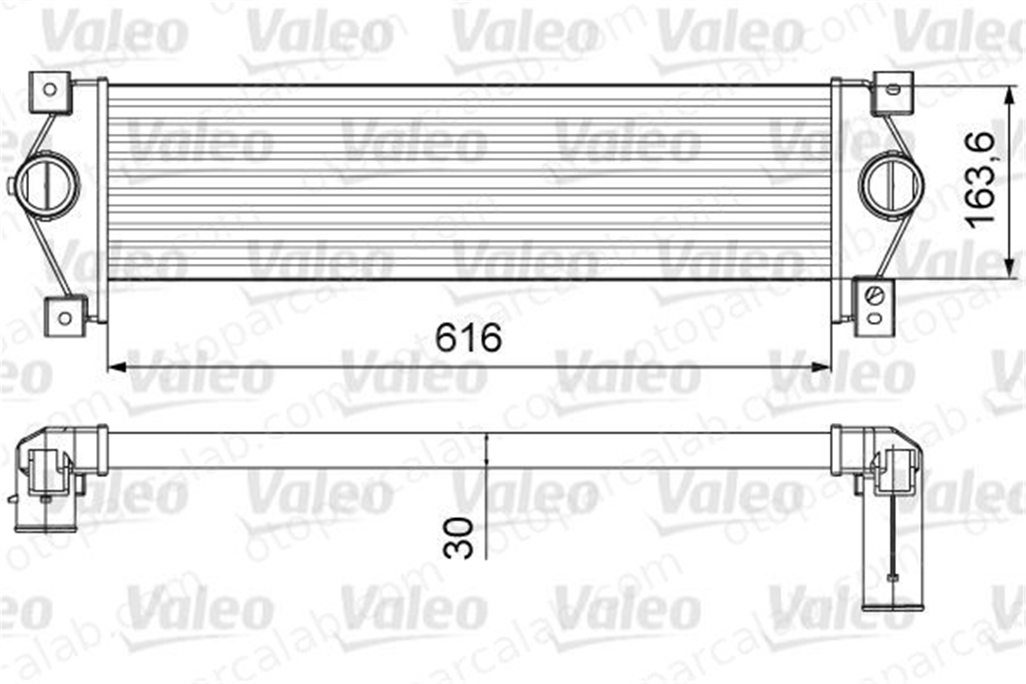 VALEO 818645 Turbo Radyatörü SSANGYONG ACTYON I ACTYON SPORTS I 2371109050 2371109060