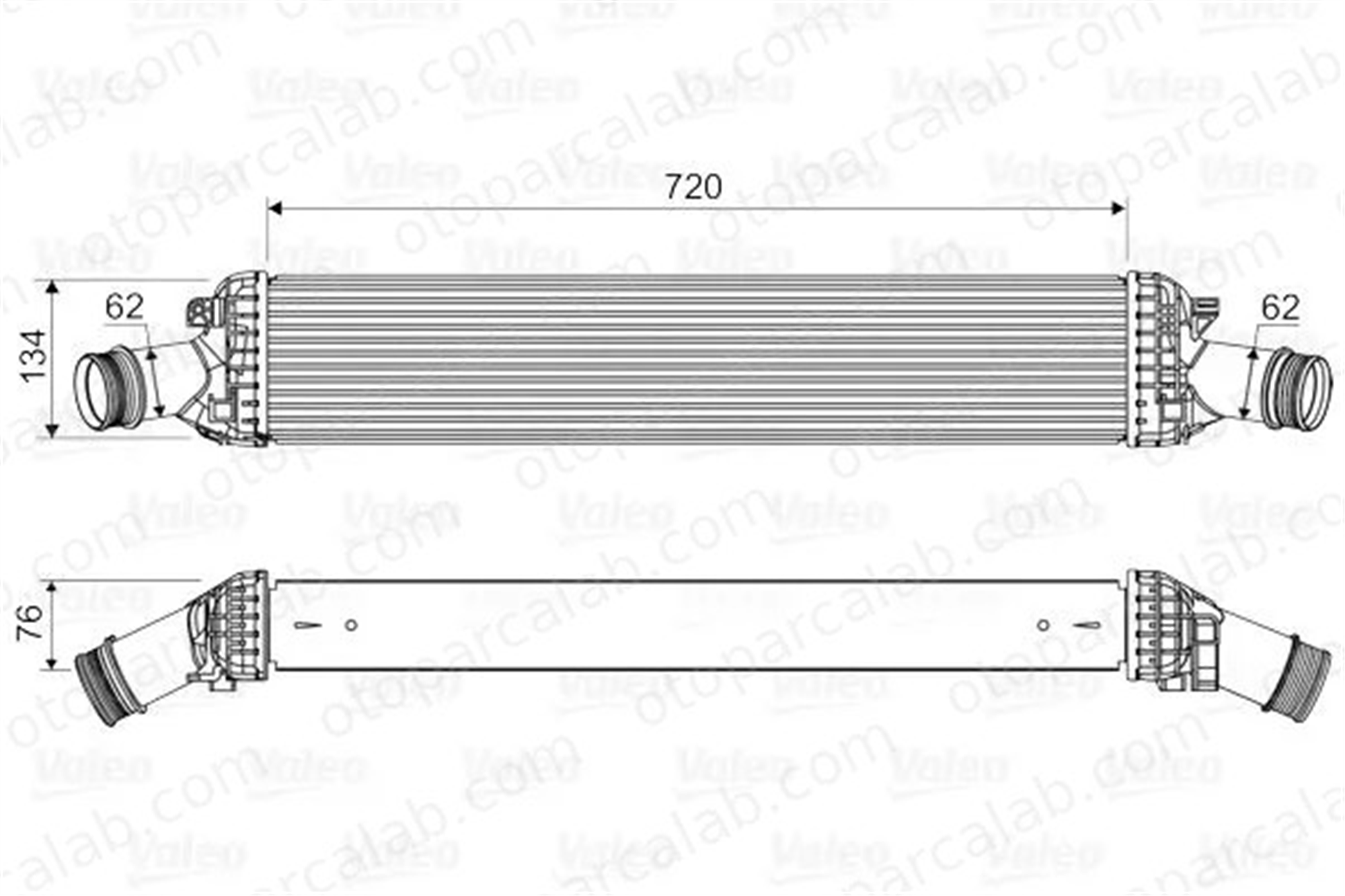 VALEO 818654 Turbo Radyatörü AUDI A5 A6 C7 8K0145805E 8K0145805AC