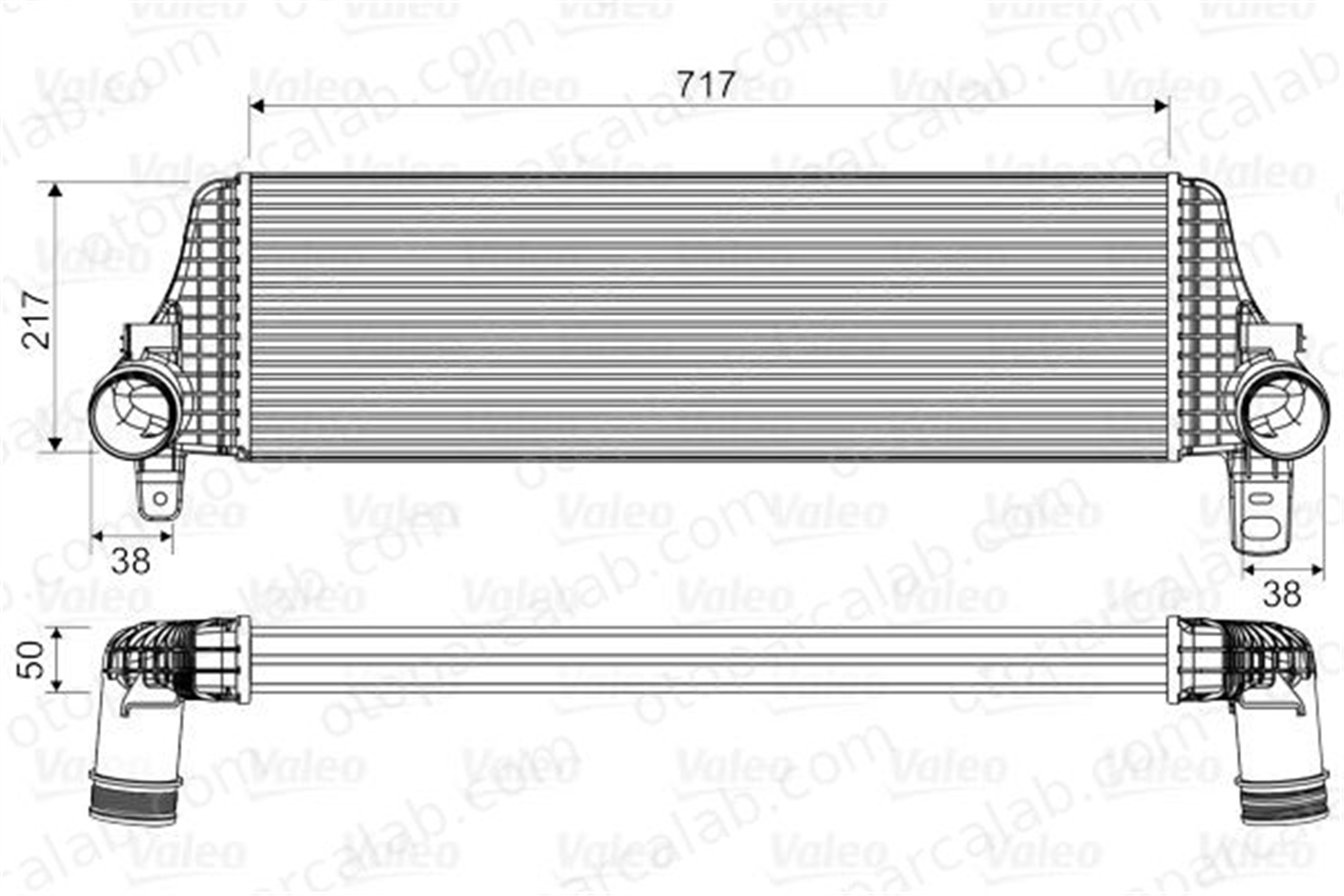 VALEO 818659 Turbo Radyatörü VW MULTIVAN T5 MULTIVAN T6 7E0145804A 7E0145804C