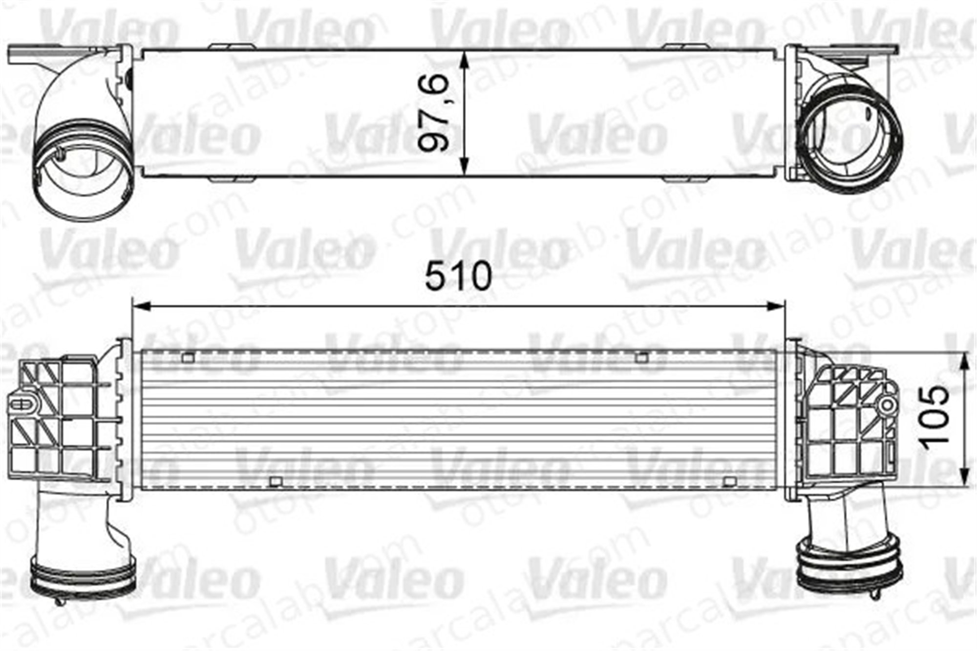 VALEO 818664 Turbo Radyatörü BMW 3 Coupe 3 17517800680 17517789333