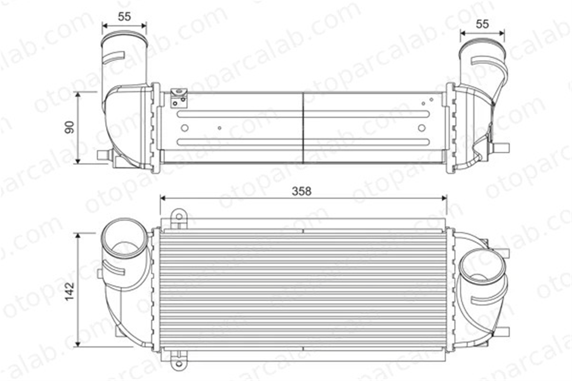 VALEO 818688 Turbo Radyatörü HYUNDAI SANTA FÉ II 282712F050