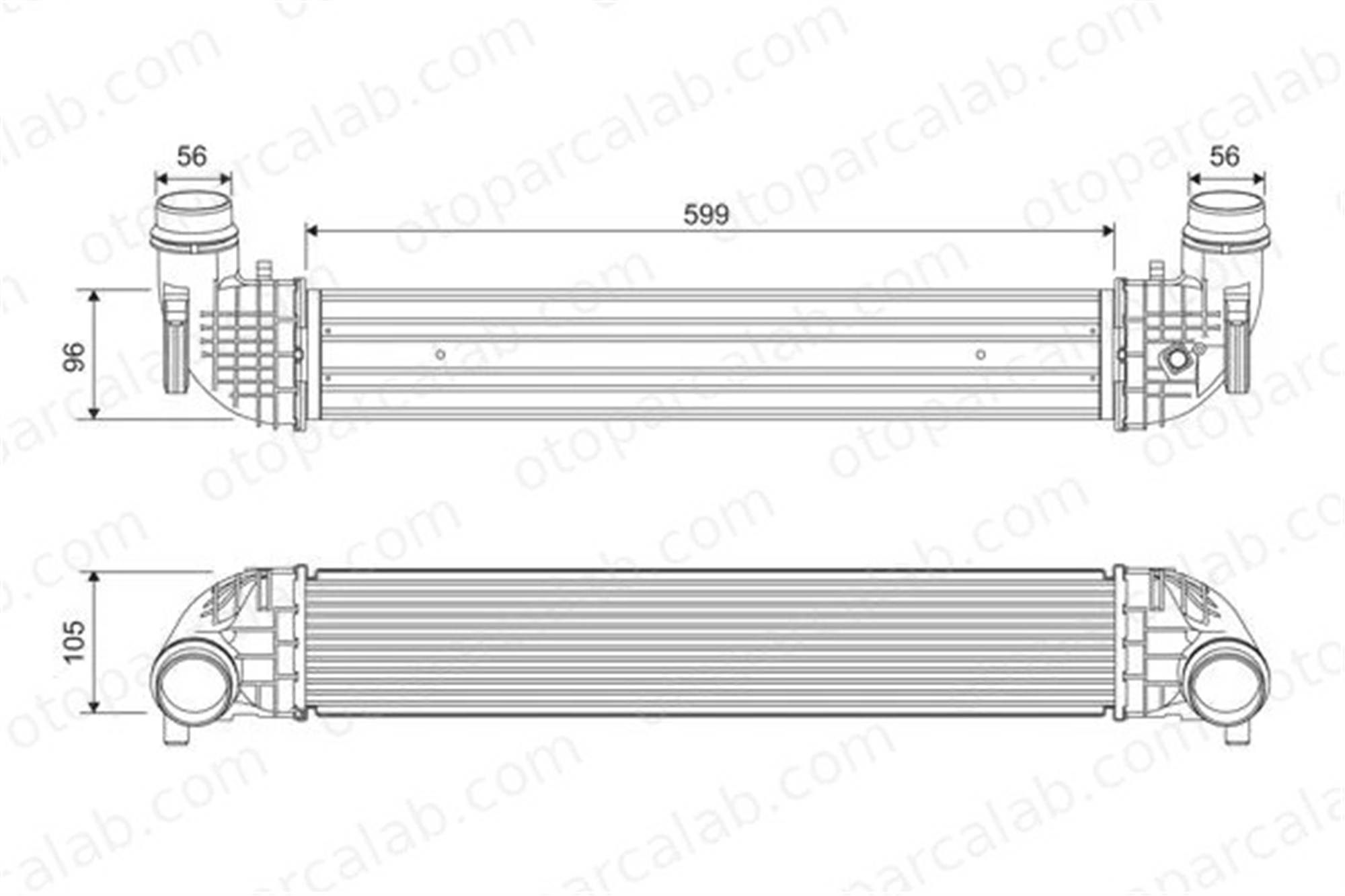 VALEO 818690 Turbo Radyatörü OPEL ASTRA K ASTRA K Sports Tourer 39185909 39109105