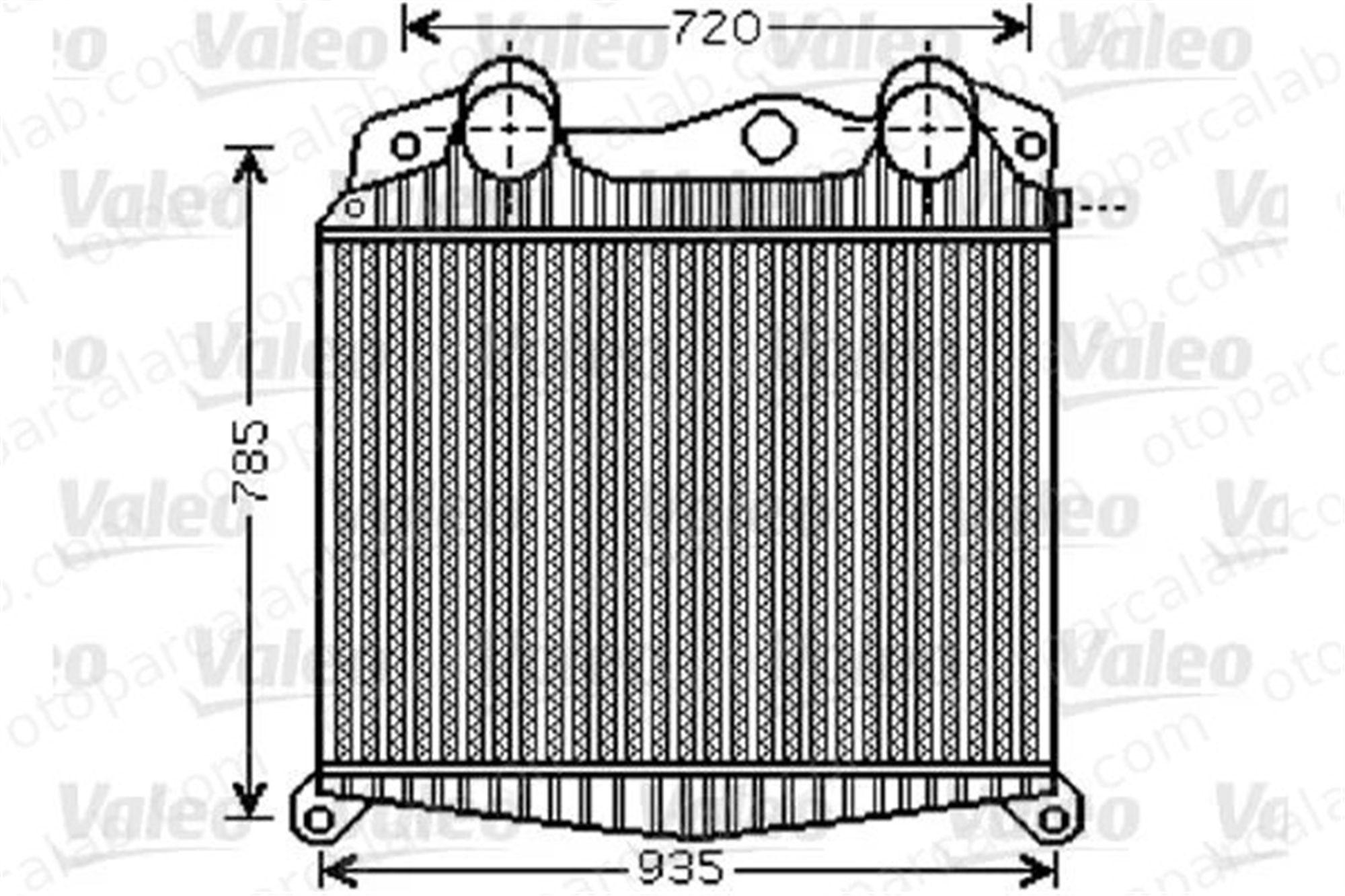 VALEO 818742 Turbo Radyatörü MAN F90 TGS I 81061300156 81061300166