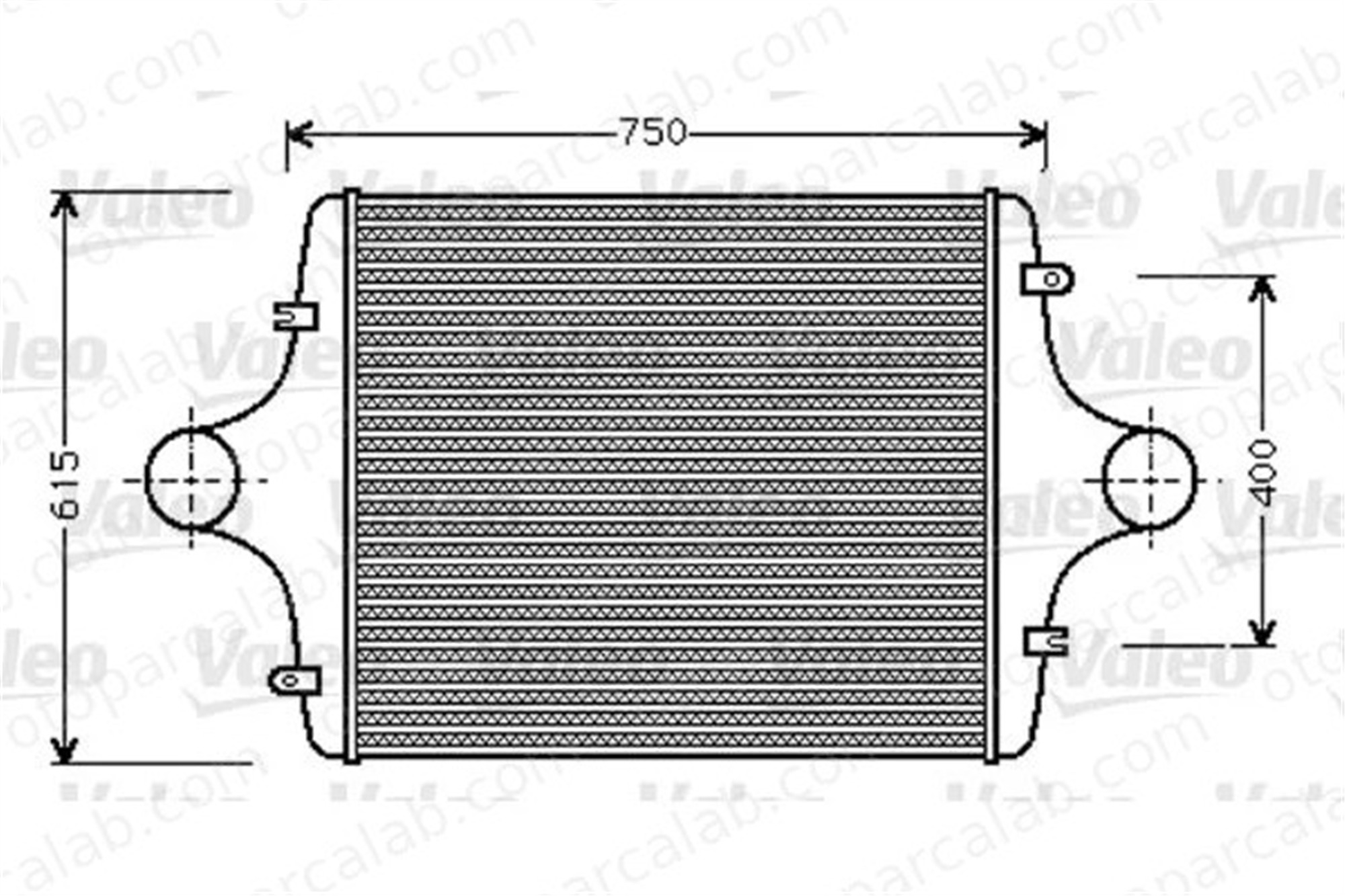 VALEO 818744 Turbo Radyatörü MAN F90 TGS I 818744 81061300051