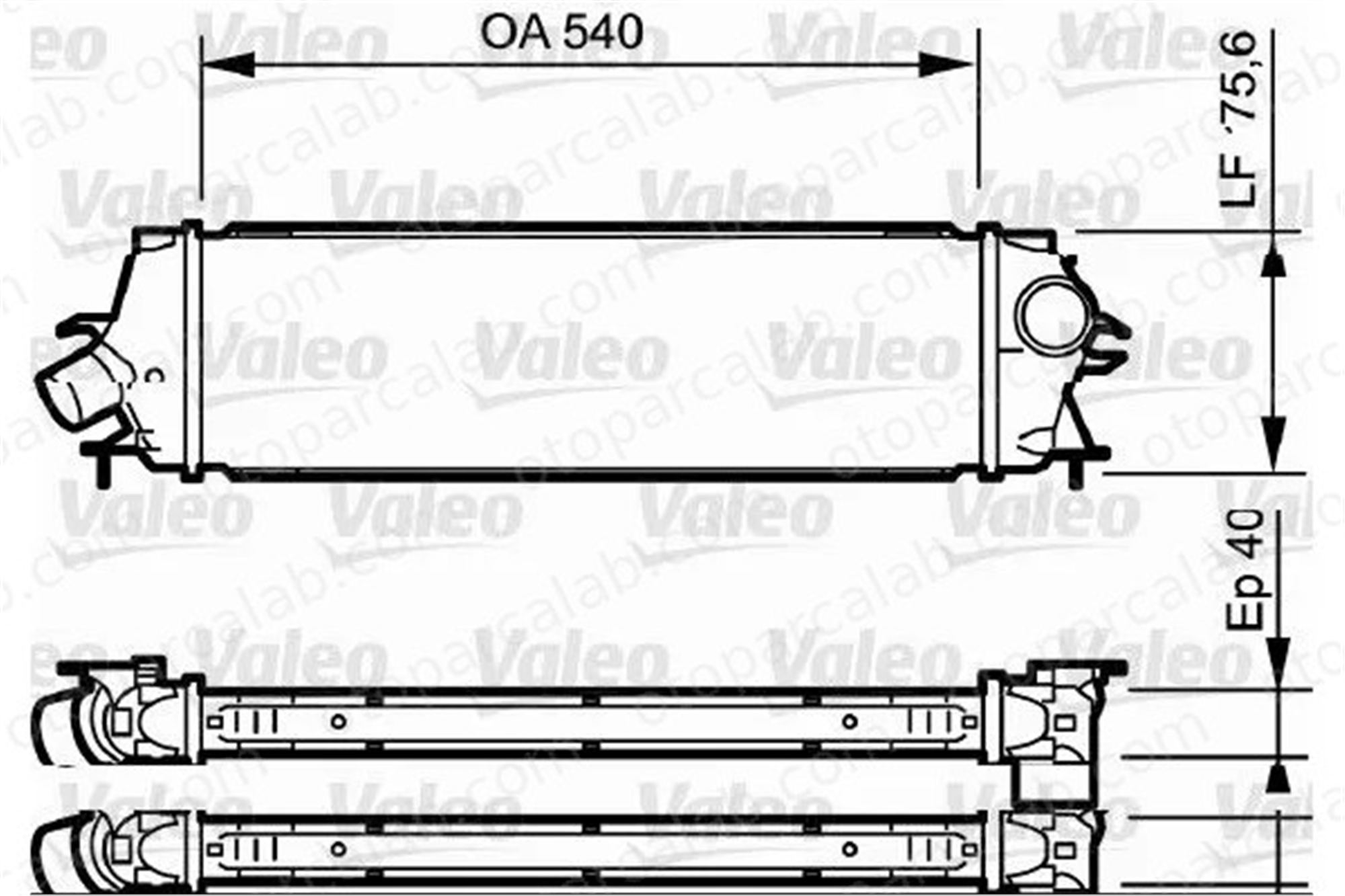 VALEO 818771 Turbo Radyatörü OPEL VIVARO A Minibüs/Otobüs VIVARO A Panelvan/Van 4416946 8200411160