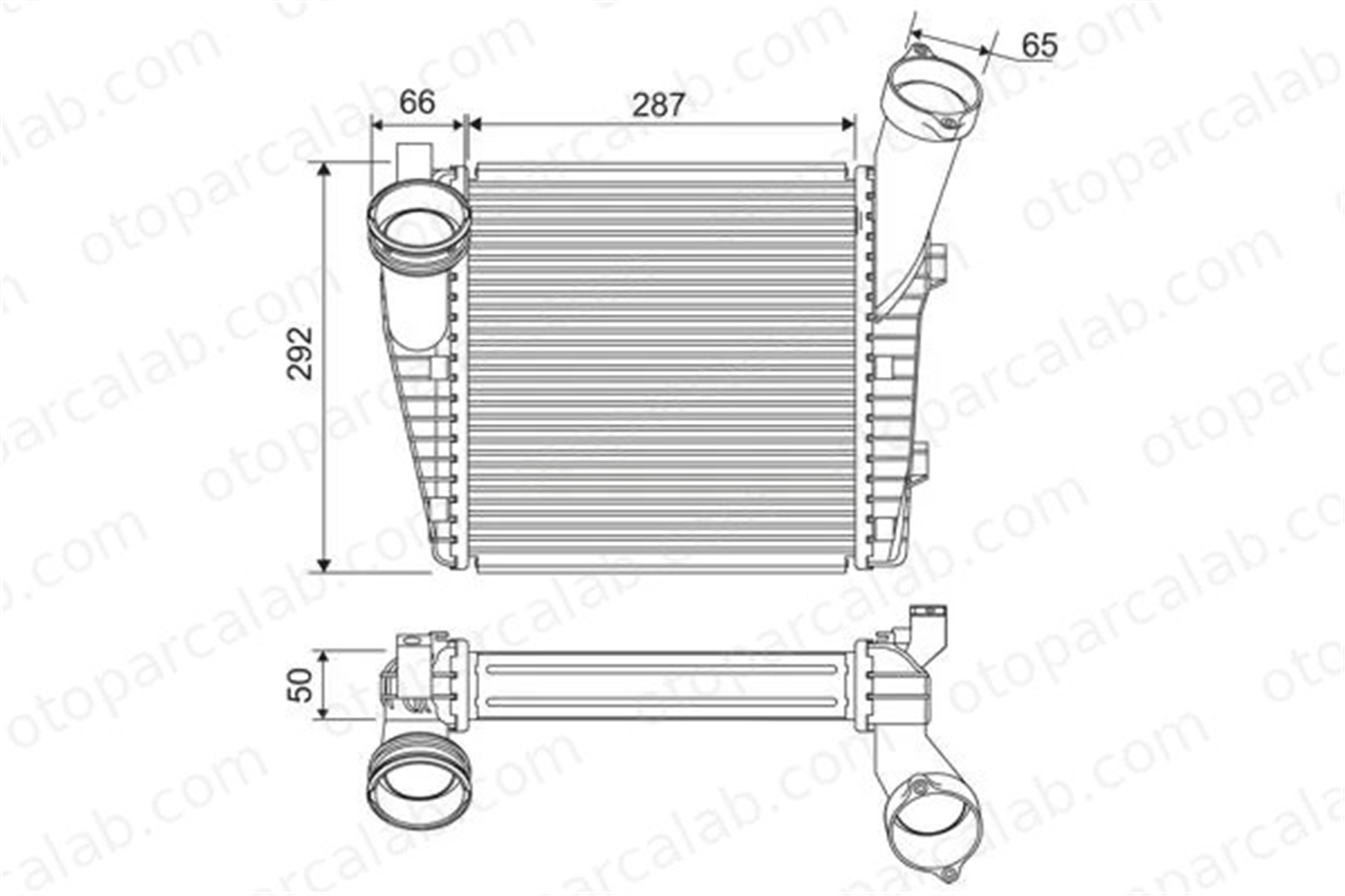 VALEO 818815 Turbo Radyatörü VW TOUAREG AUDI Q7 95511080400 7L0145804A