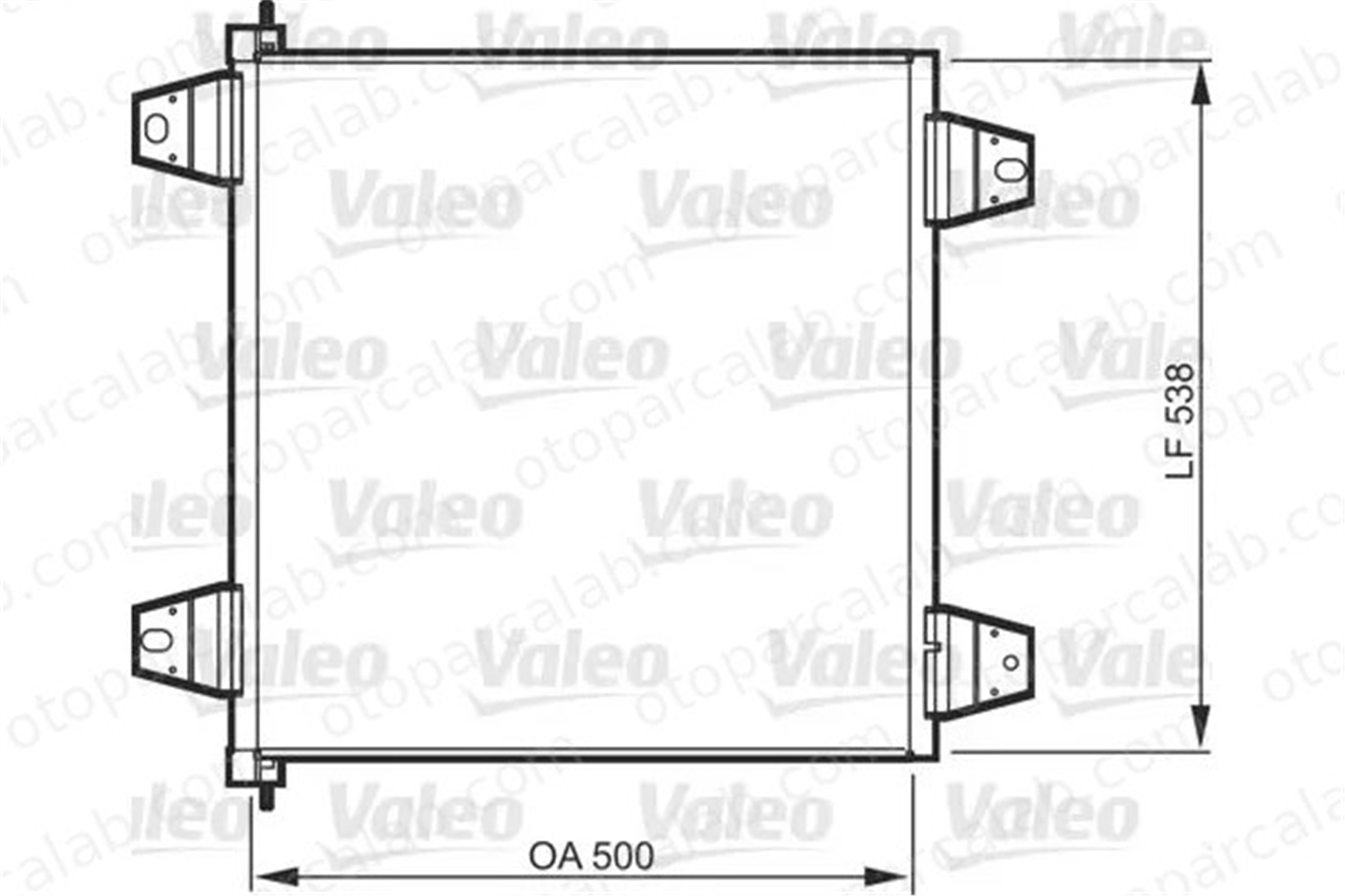 VALEO 818986 Klima Radyatörü DAF XF II XD 1629115 2127963