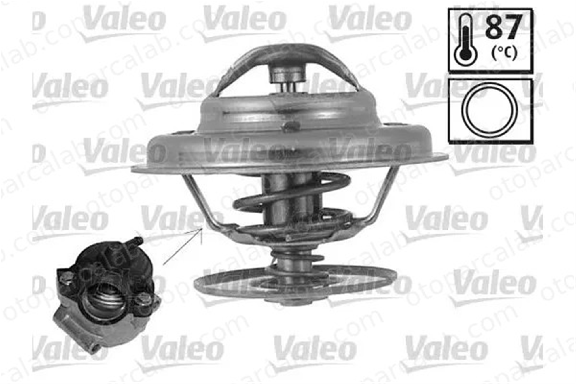VALEO 819873 Termostat 87 °C MERCEDES-BENZ 190 124 Sedan A1102000515 1102000515