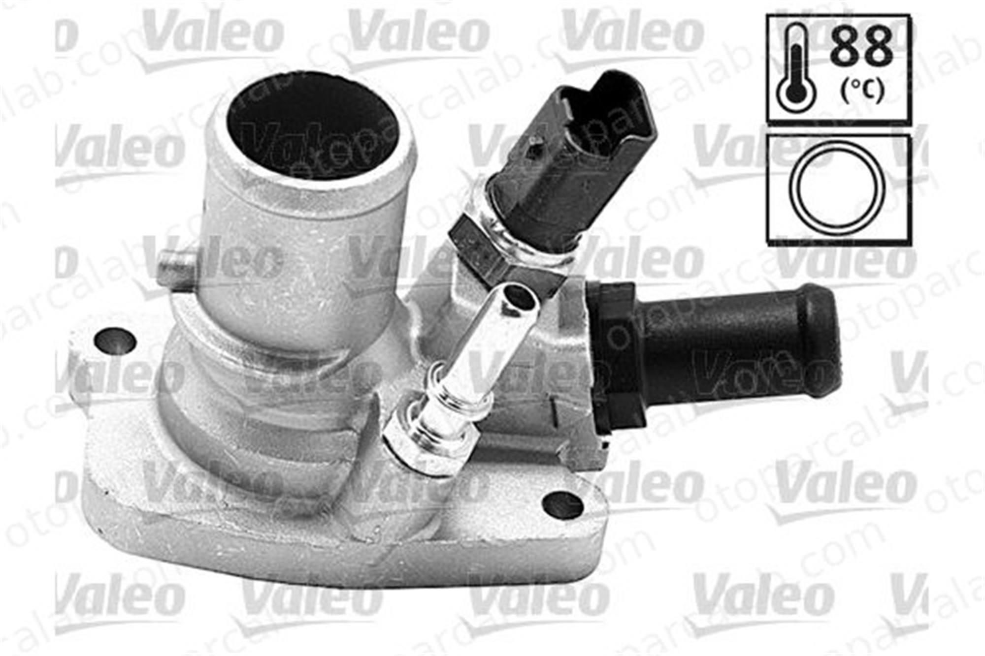 VALEO 820935 Termostat Gövdesi FIAT PUNTO 500 55202176 55250824