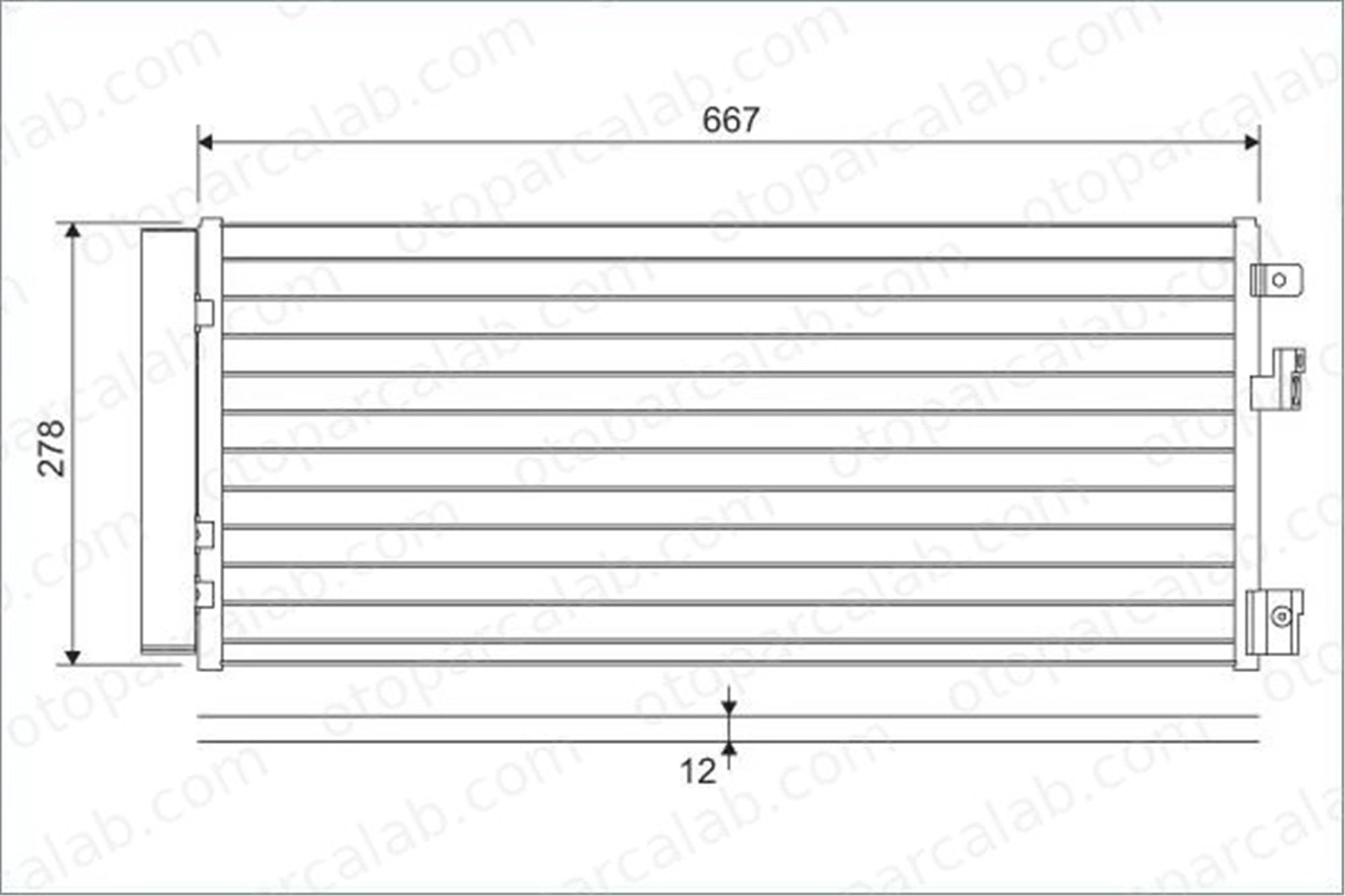 VALEO 822574 Klima Radyatörü OPEL CORSA E ADAM 13486480 1850742