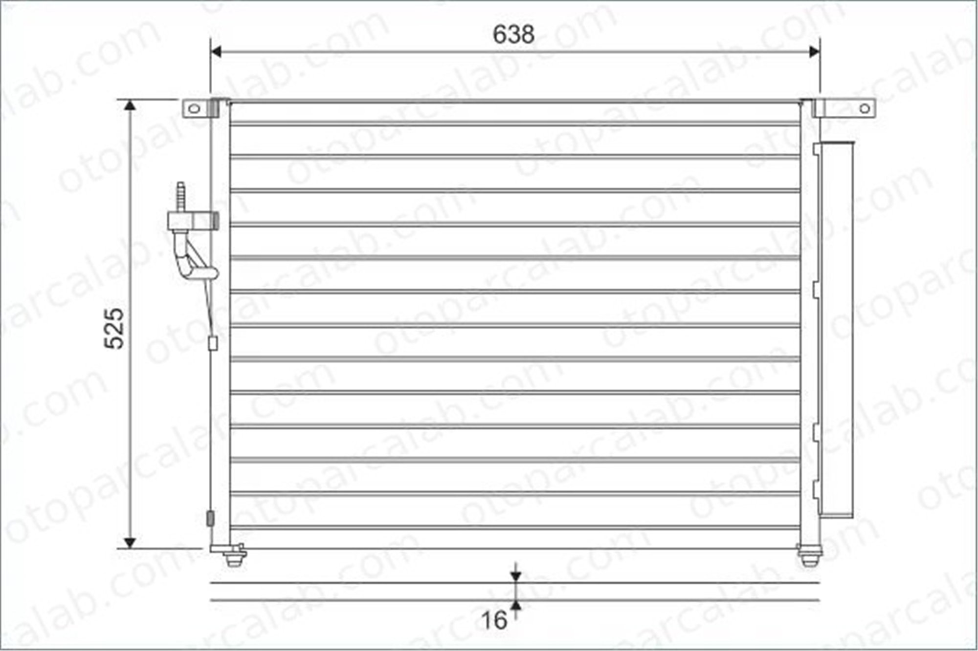 VALEO 822603 Klima Radyatörü FORD RANGER 5139233 5264360