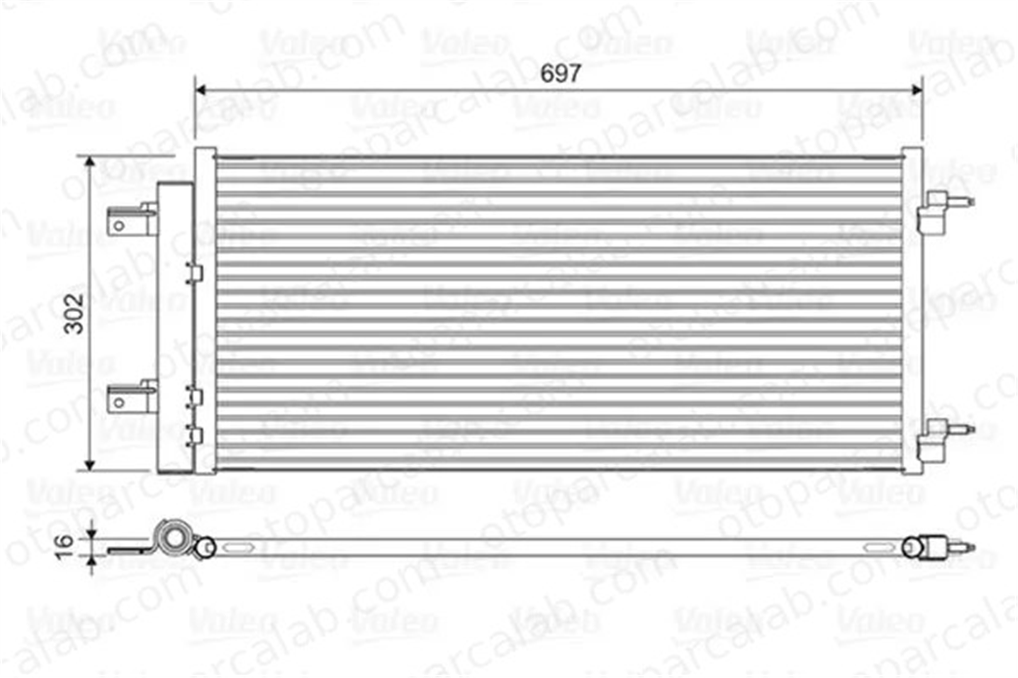 VALEO 822626 Klima Radyatörü OPEL ASTRA K ASTRA K Sports Tourer 39131676 39011385
