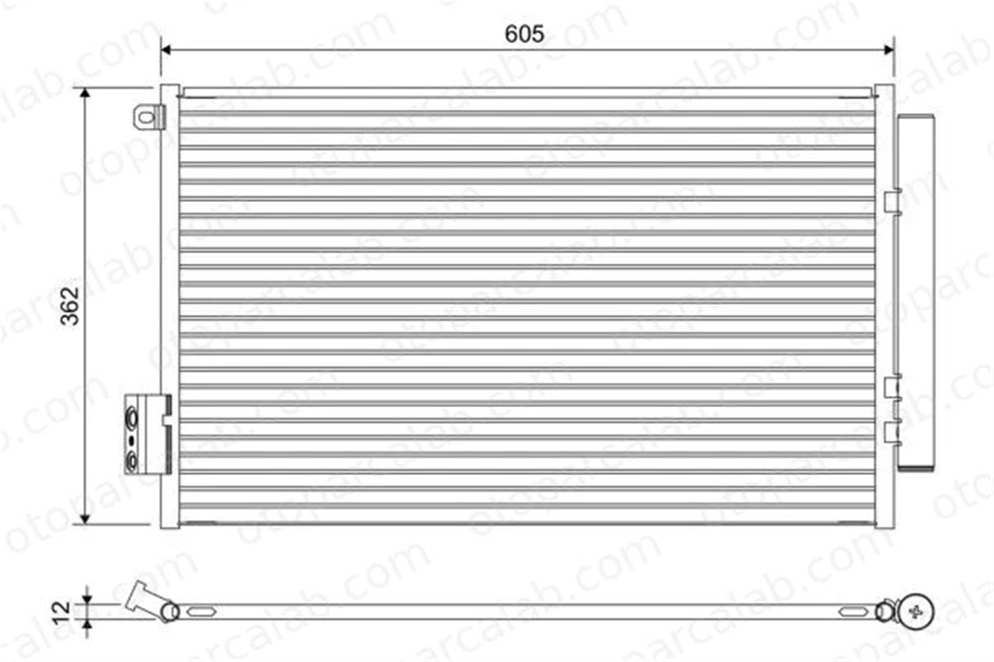 VALEO 822641 Klima Radyatörü FIAT 500L TIPO Hatchback 51887906 52102802