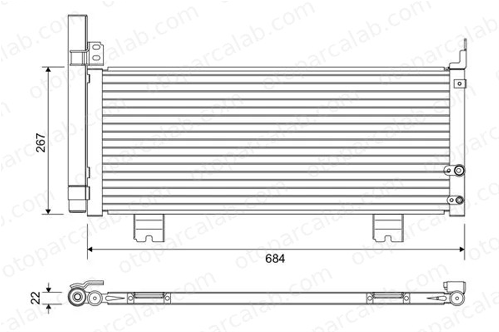 VALEO 822663 Klima Radyatörü LEXUS GS IS III 822663 8846030B60