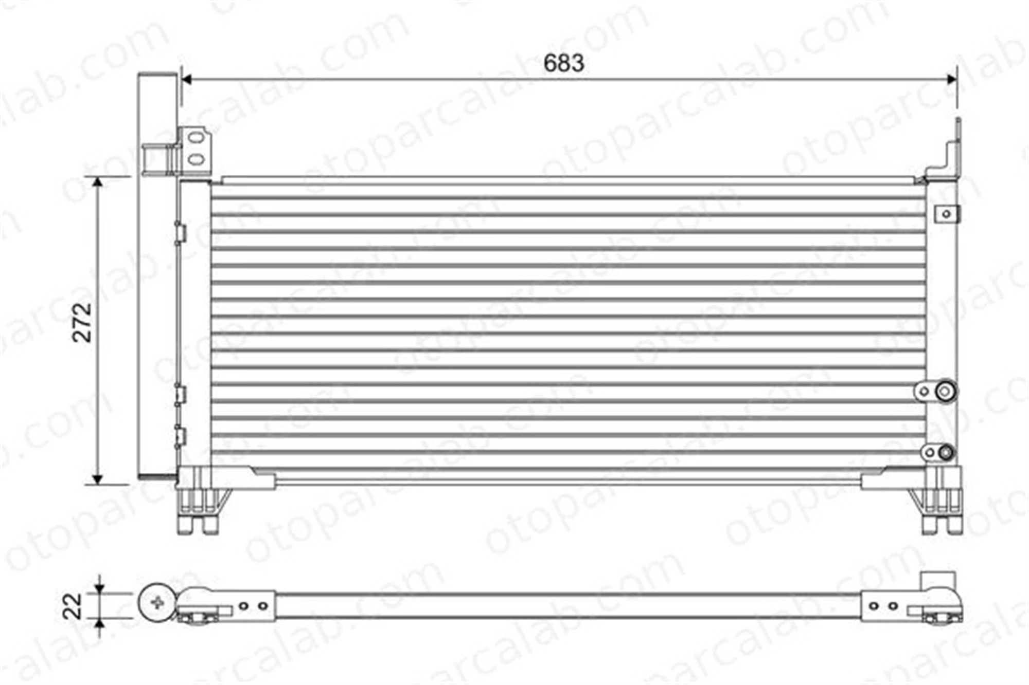 VALEO 822664 Klima Radyatörü LEXUS GS RC 8846024140 822664