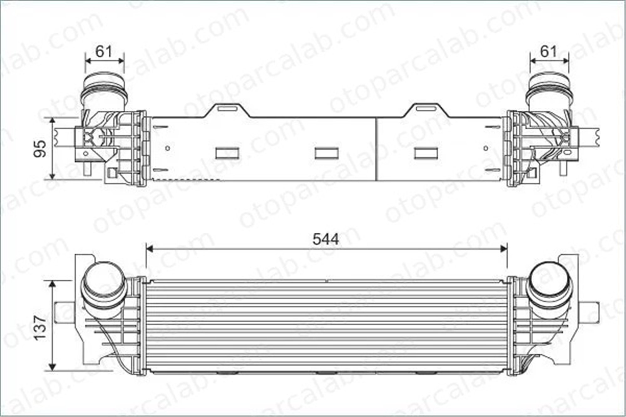 VALEO 822934 Turbo Radyatörü BMW 5 5 Touring 17518576509 8576509