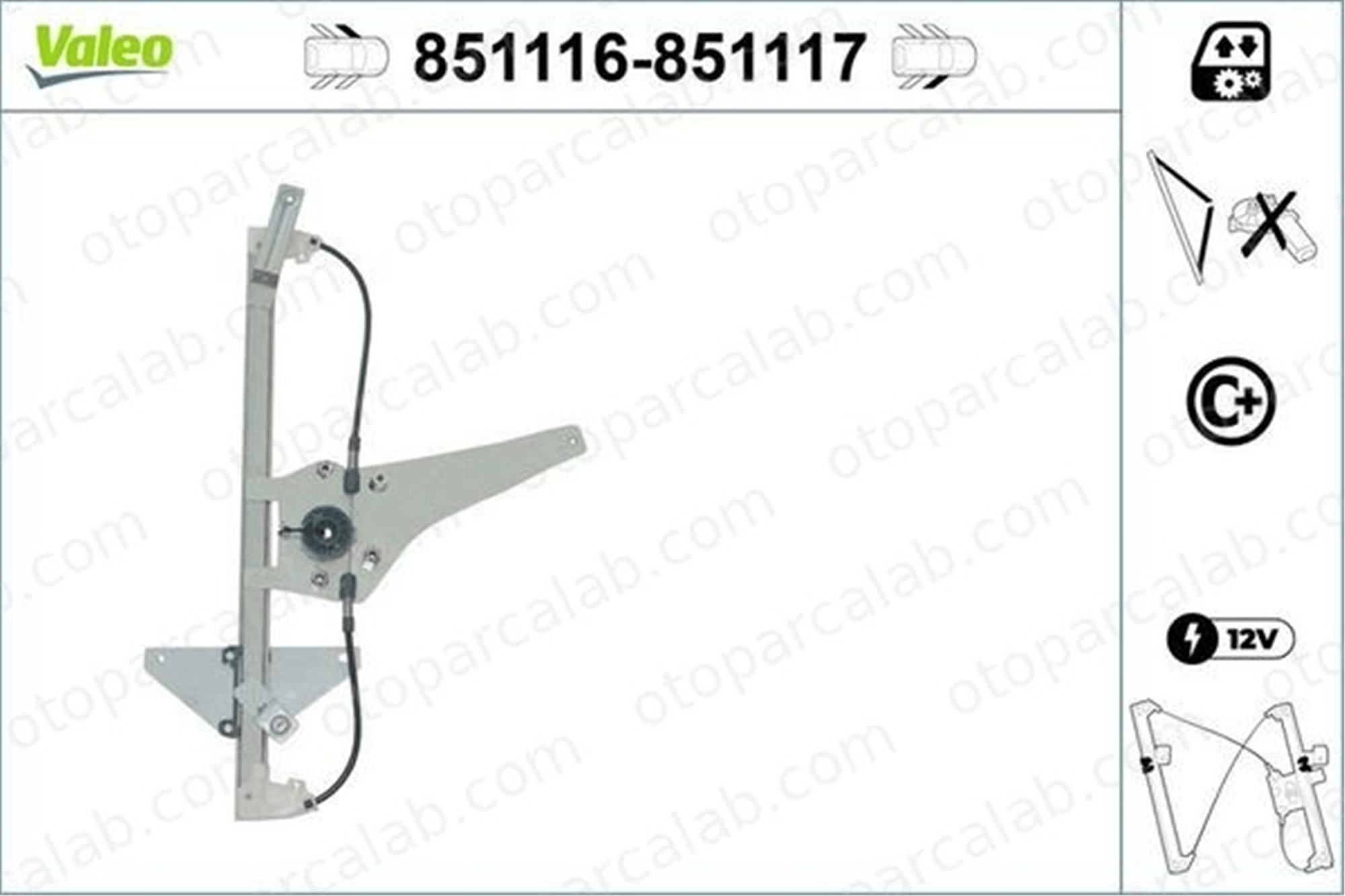 VALEO 851116 Cam Krikosu Ön Sol PEUGEOT 3008 MPV 5008 9221FF