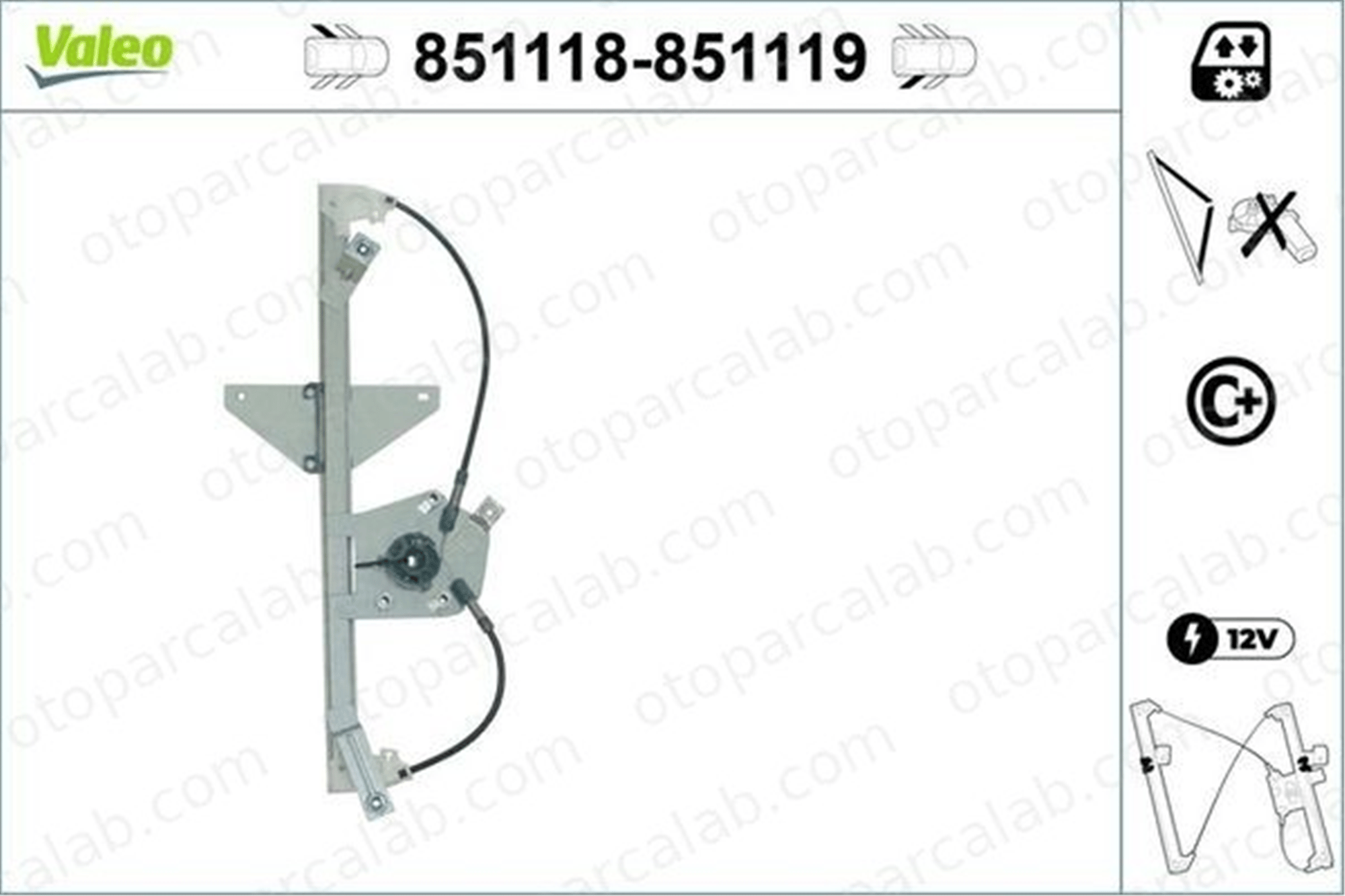 VALEO 851118 Cam Krikosu Arka Sol PEUGEOT 3008 MPV 5008 9223G3 1607675380