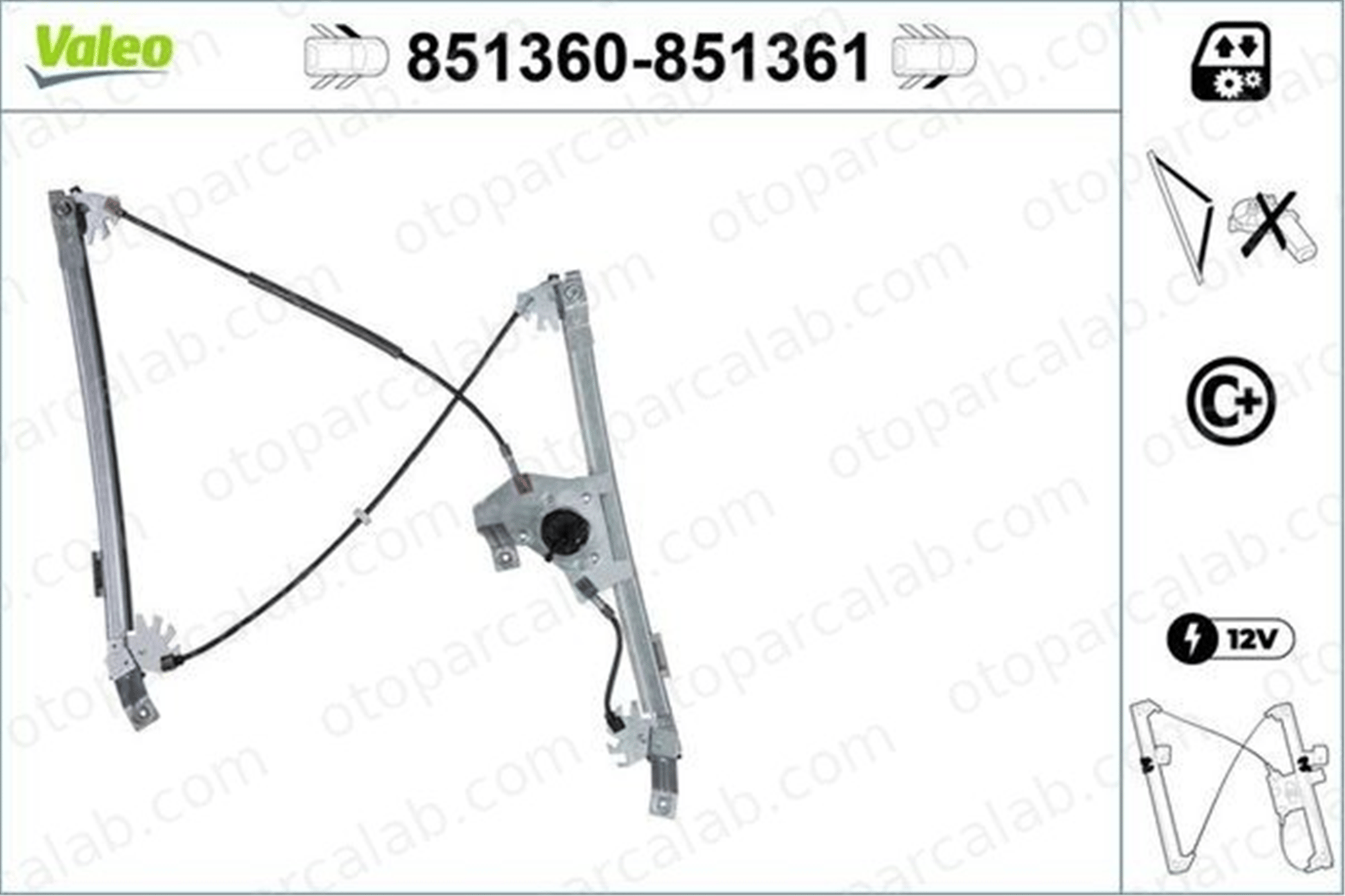 VALEO 851360 Cam Krikosu Ön Sol CITROËN DS5 DS DS 5 9804388280