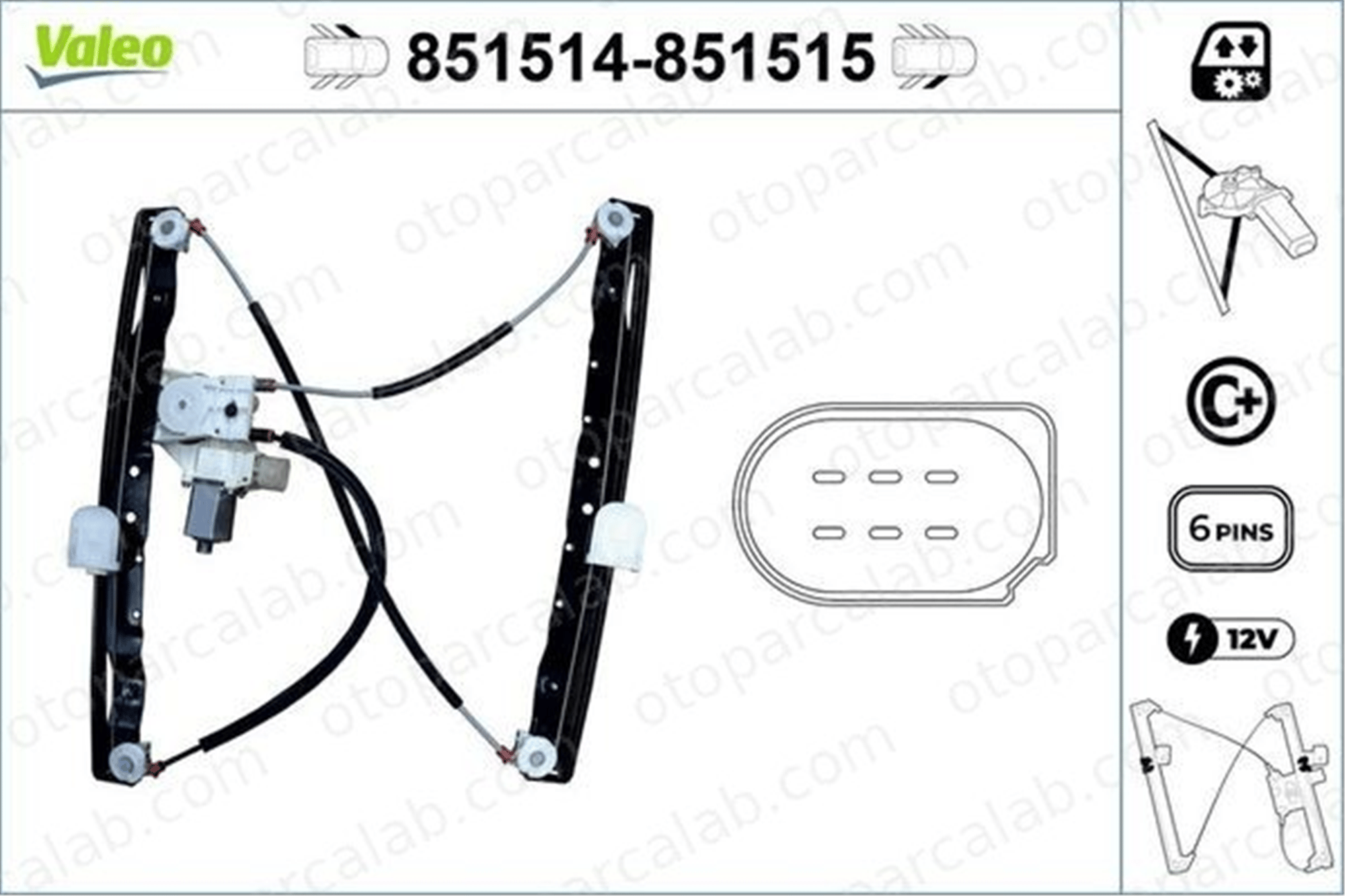 VALEO 851514 Cam Krikosu Ön Sol FORD S-MAX GALAXY I 851514 1881248