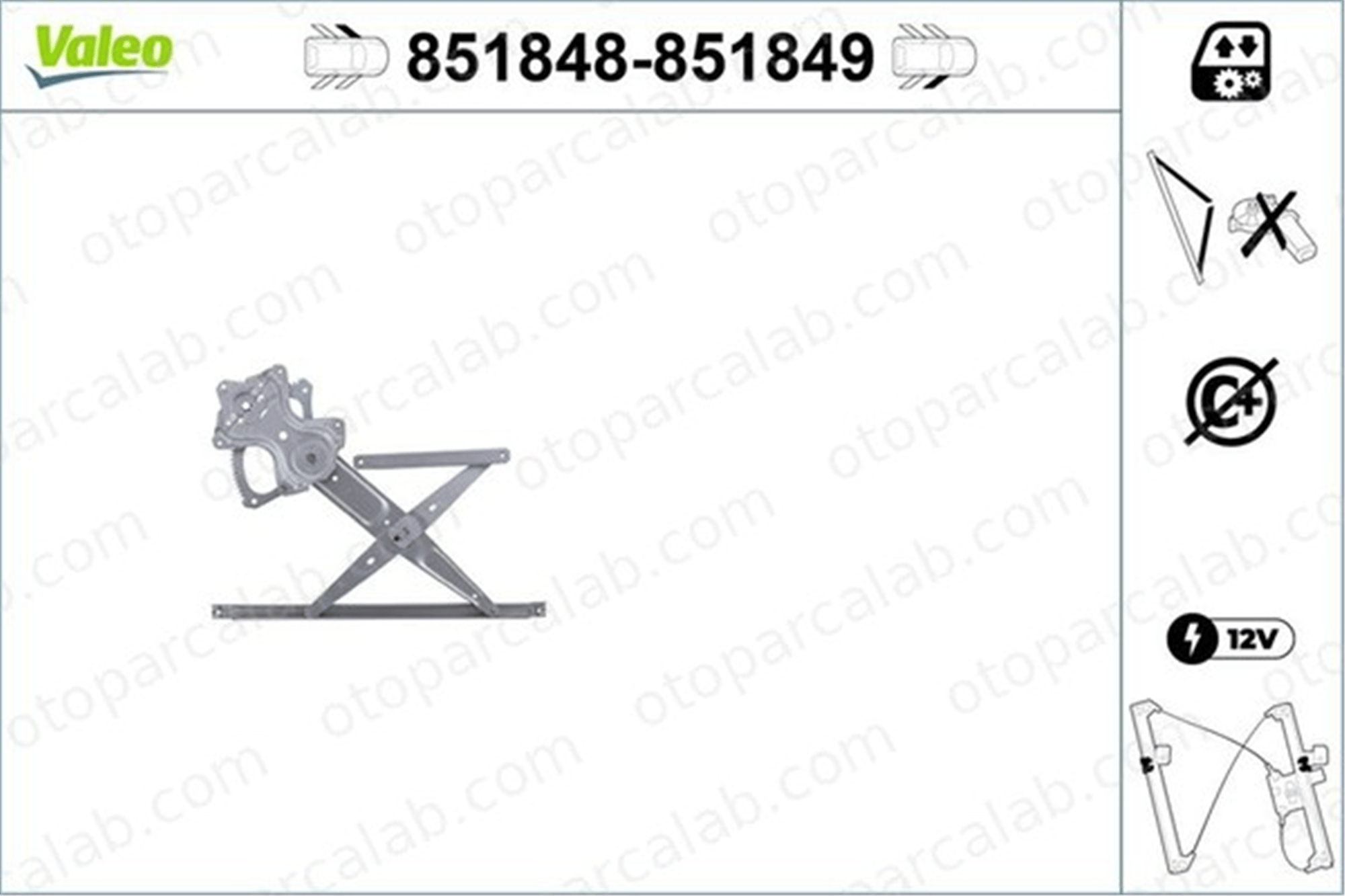 VALEO 851848 Cam Krikosu Ön Sol TOYOTA URBAN CRUISER PRIUS 6980252070