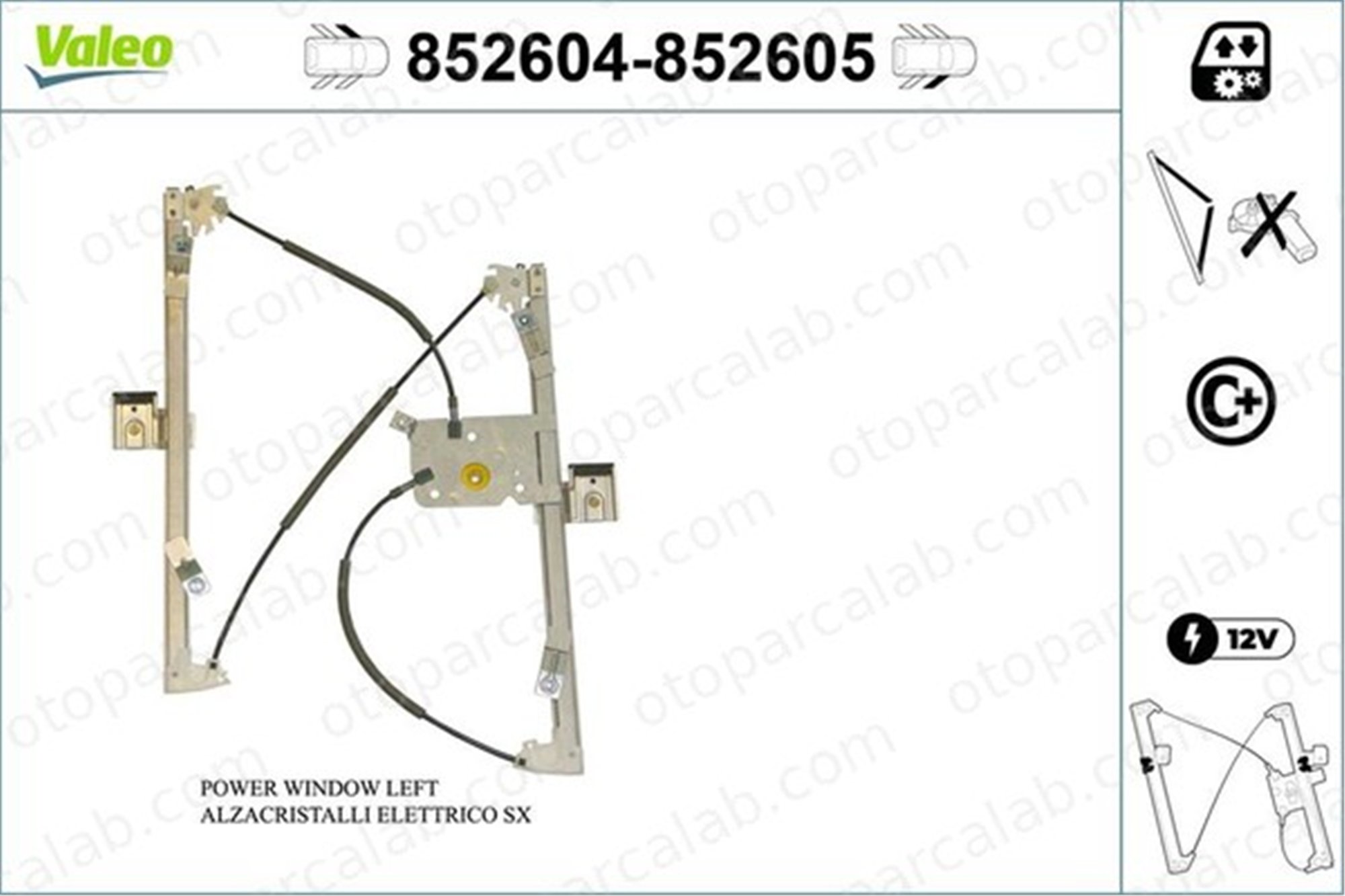 VALEO 852604 Cam Krikosu Ön Sol SSANGYONG KYRON ACTYON I 7231109000 72311