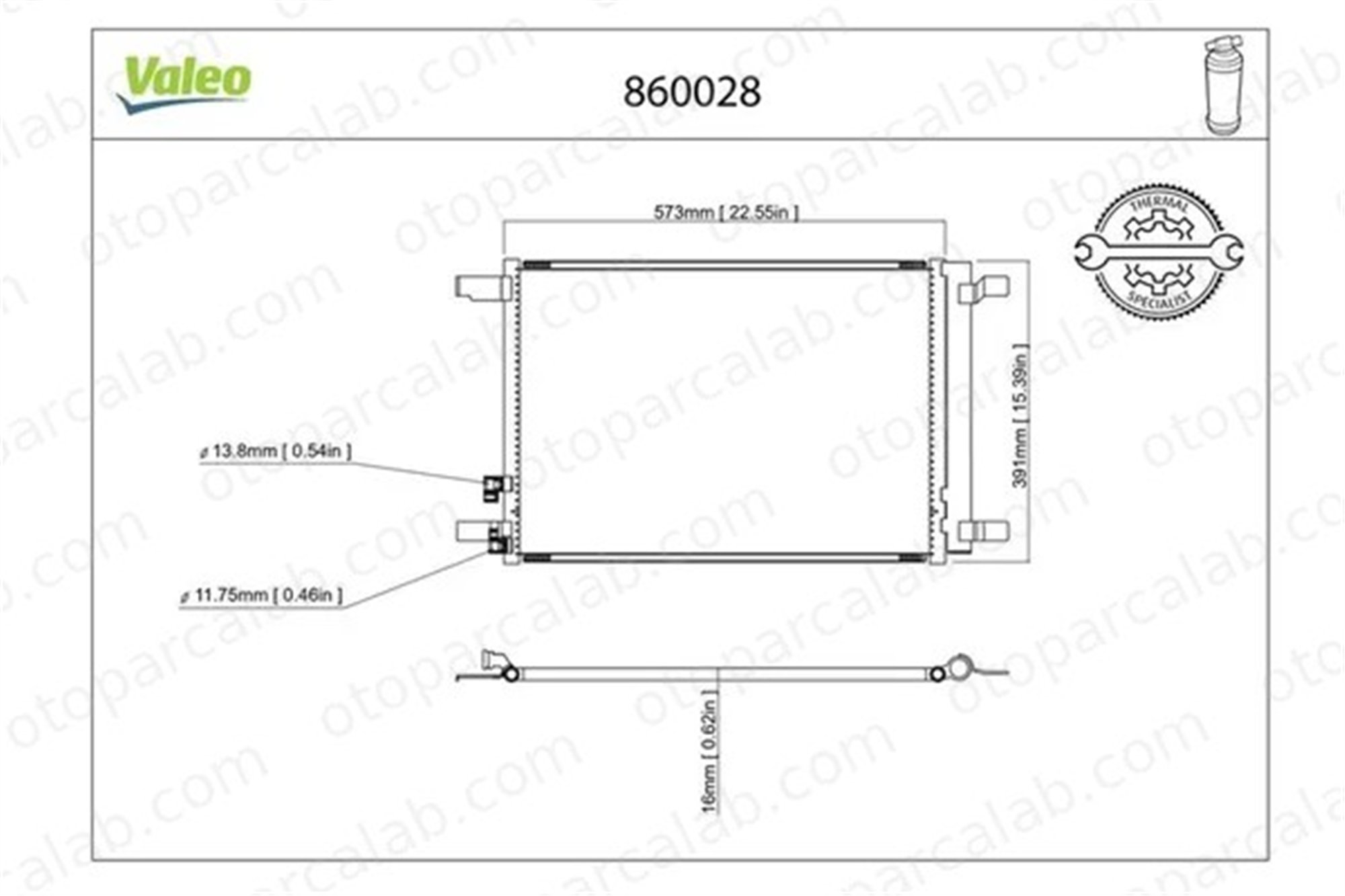 VALEO 860028 Klima Radyatörü AUDI A3 Sportback SEAT LEON 5Q0816411N 5WA816411E