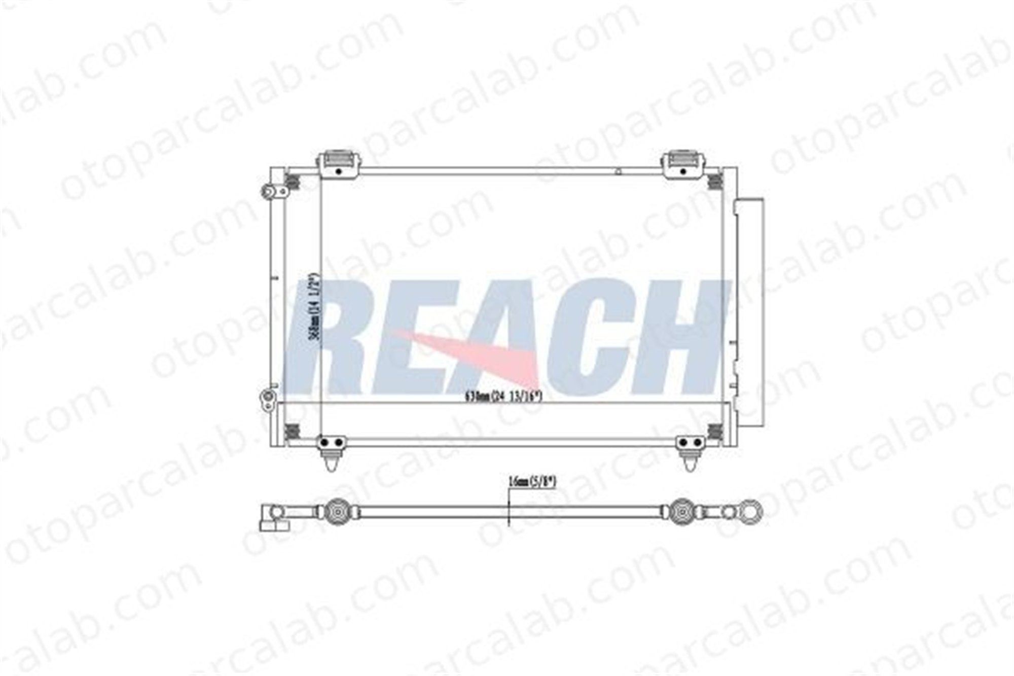 VALEO 860072 Klima Radyatörü TOYOTA COROLLA COROLLA Sedan 8846002110 8846002150