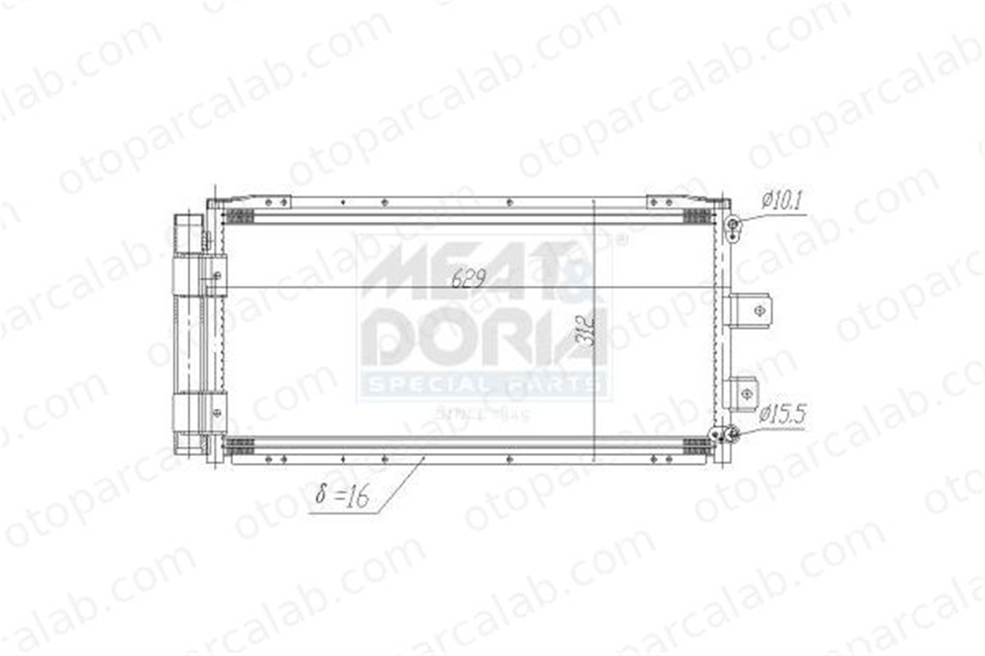 VALEO 860096 Klima Radyatörü TOYOTA YARIS 8846002060 884600D050