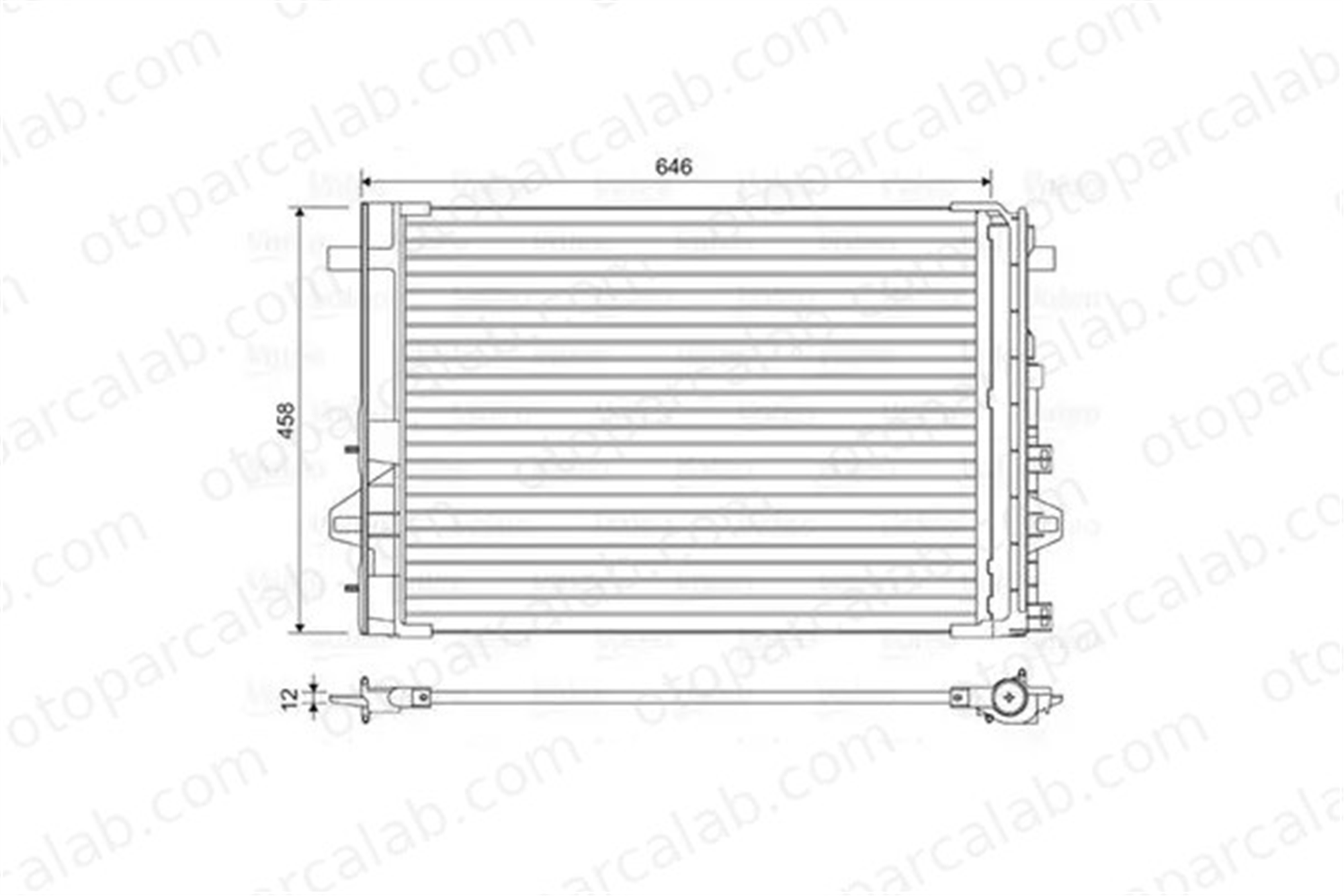 VALEO 860106 Klima Radyatörü MERCEDES-BENZ B-SERISI Sports Tourer A-SERISI 2465000054