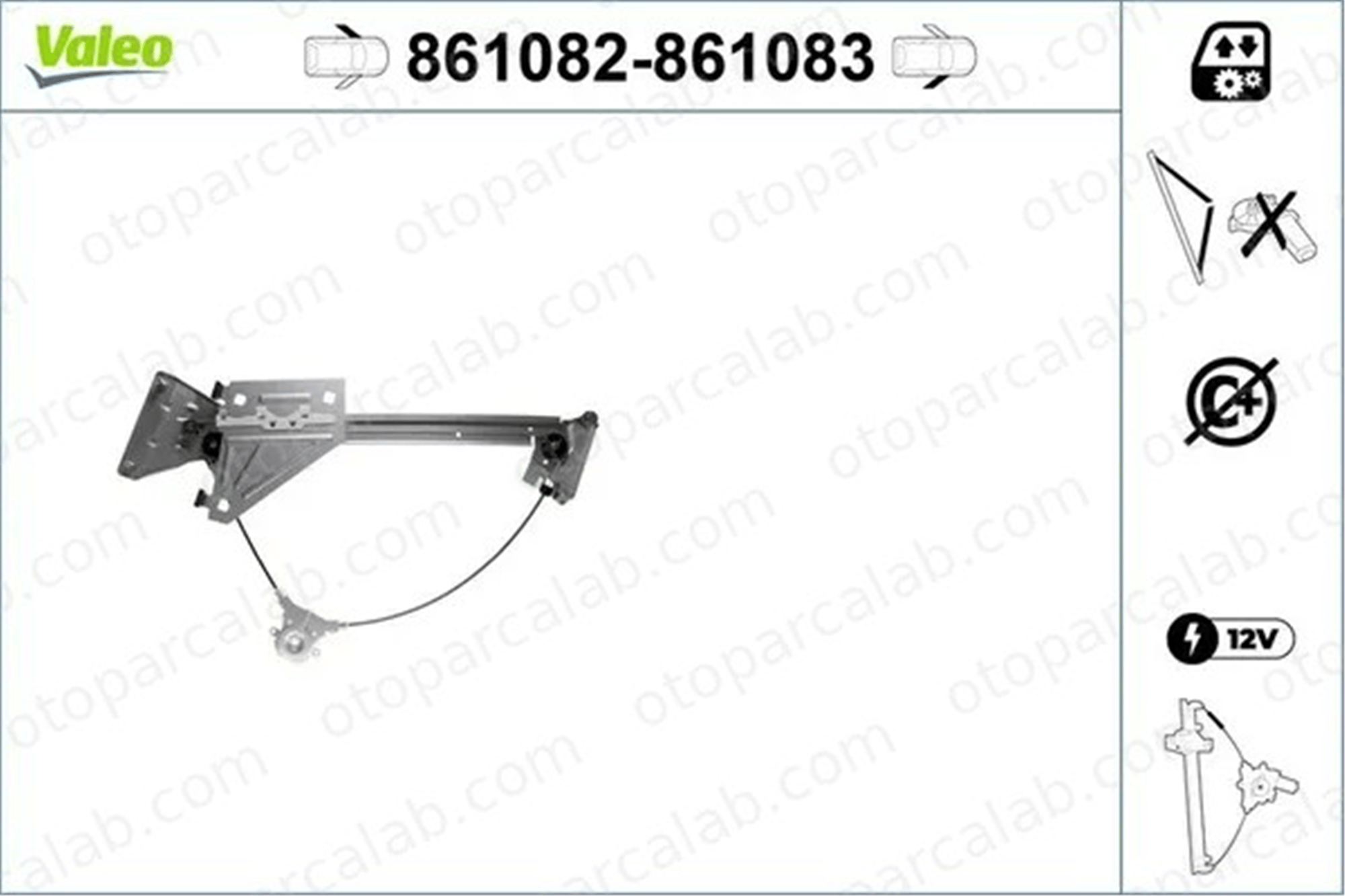 VALEO 861083 Cam Krikosu Ön Sağ HYUNDAI ACCENT II ACCENT I 8240325210