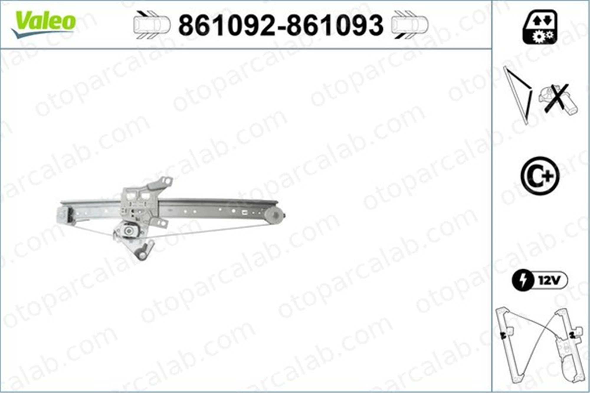 VALEO 861092 Cam Krikosu Arka Sol MERCEDES-BENZ A-SERISI 1687301346