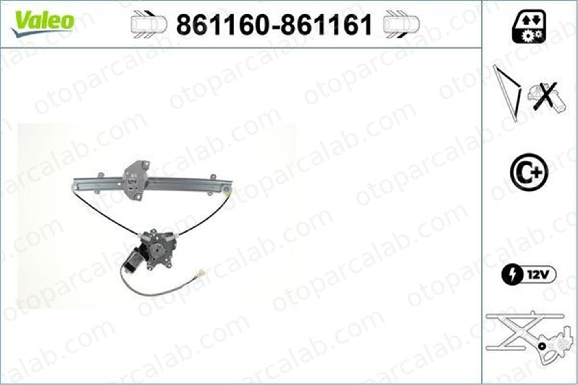 VALEO 861161 Cam Krikosu Ön Sağ TOYOTA RAV 4 IV RAV 4 IV VAN 6980130280