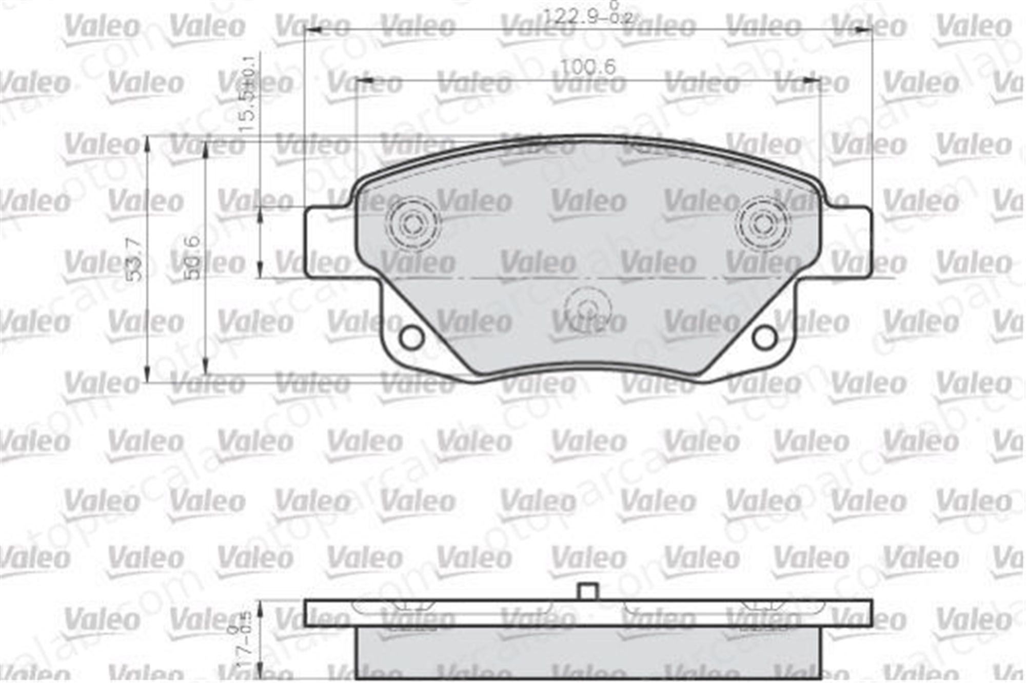 VALEO 872486 Fren Disk Balata Arka FORD TRANSIT Panelvan/Van TRANSIT Platform şasi 1371454 1433958